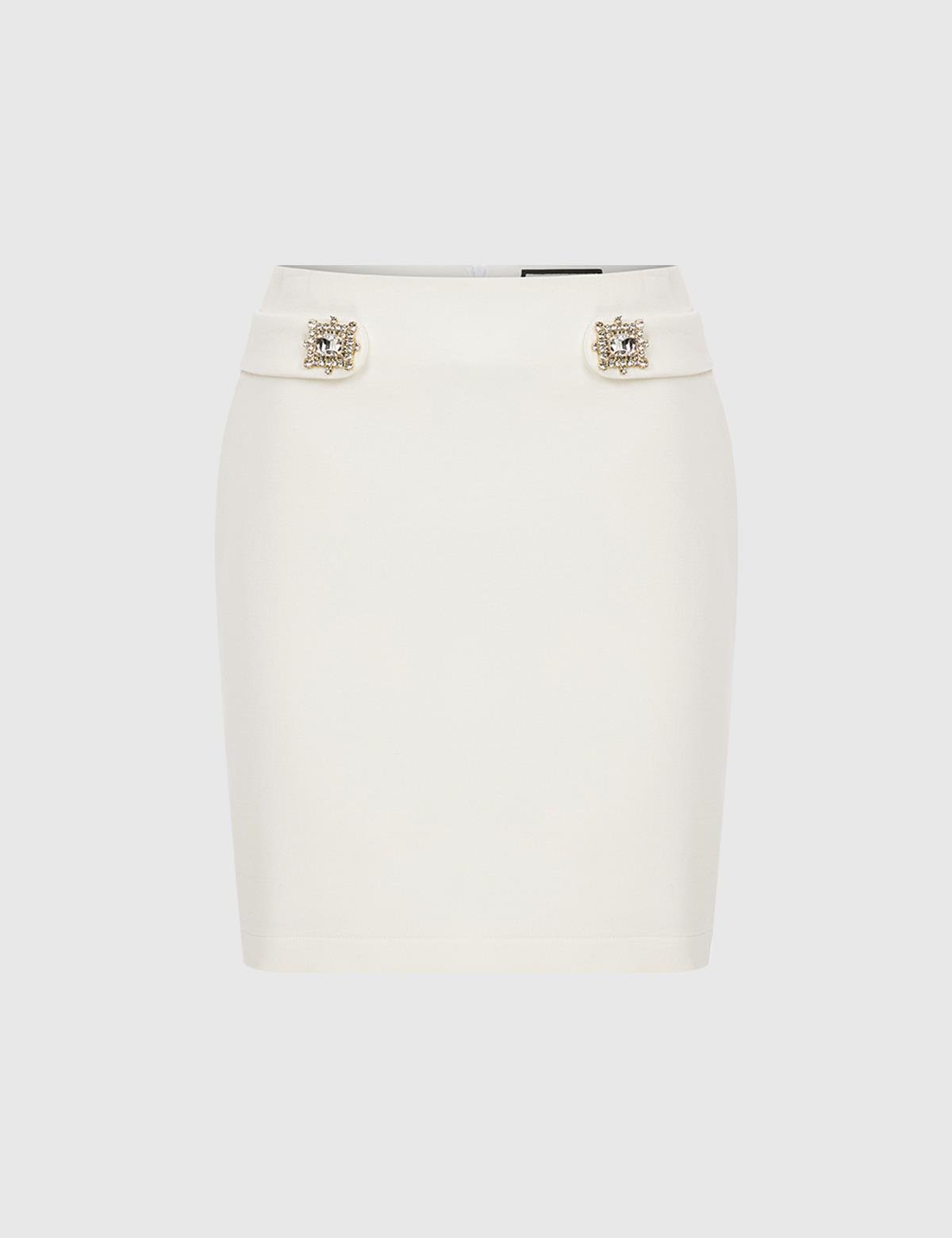 Rıdder White Women's Skirt