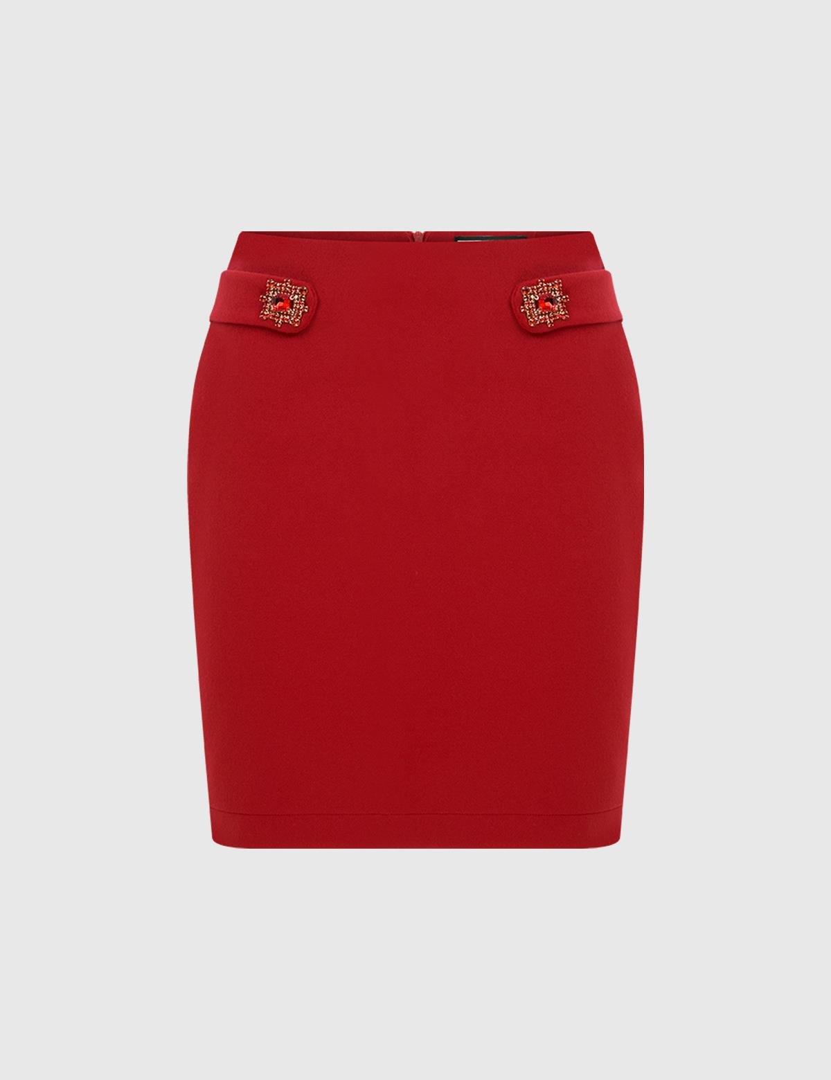 Rıdder Red Women's Skirt