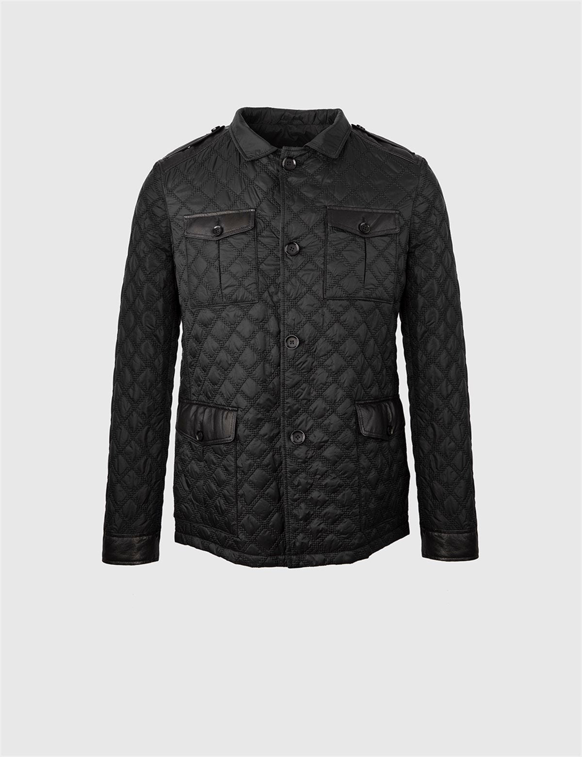 Rivne Black Men's Leather Bomber Jacket