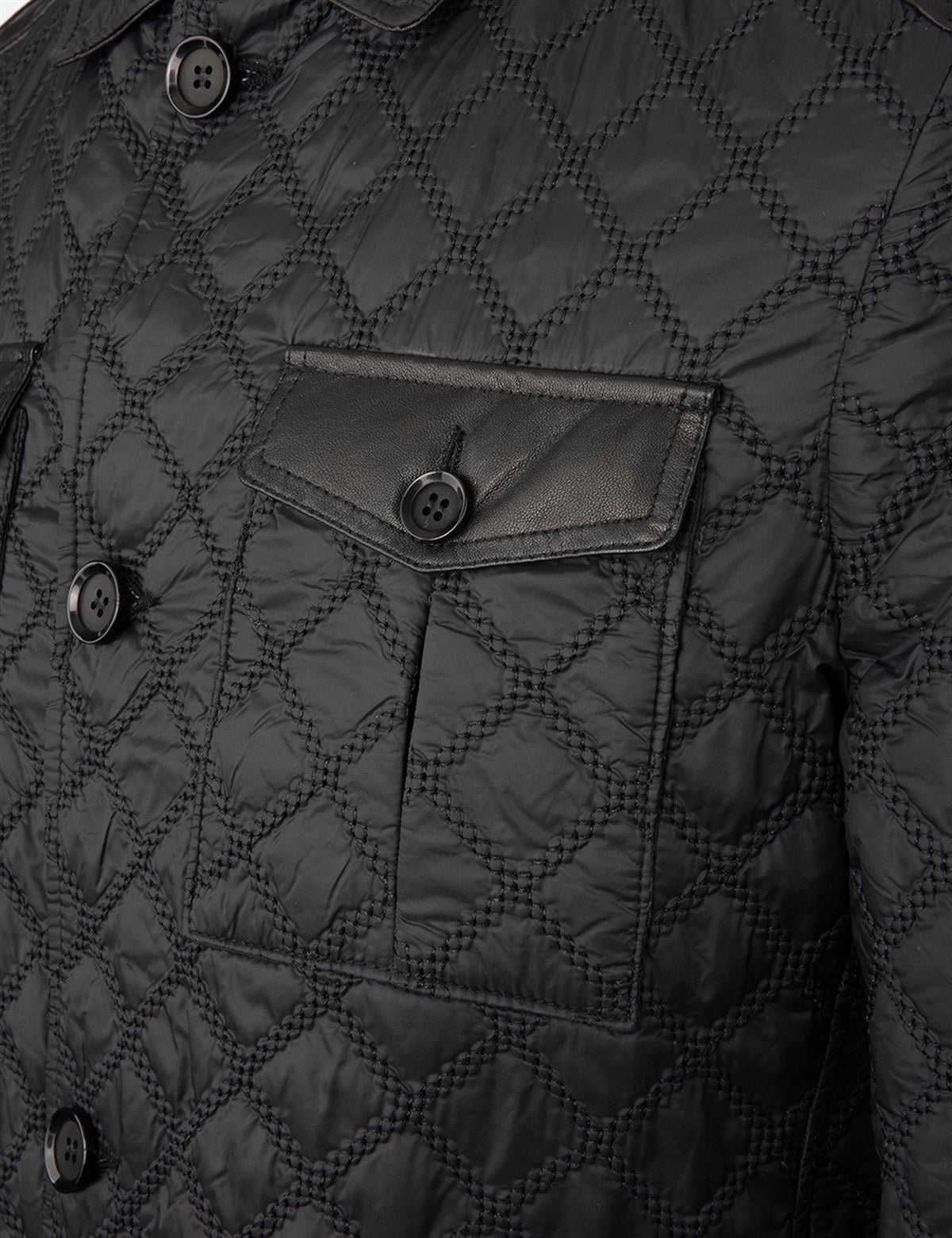 Rivne Black Men's Leather Bomber Jacket