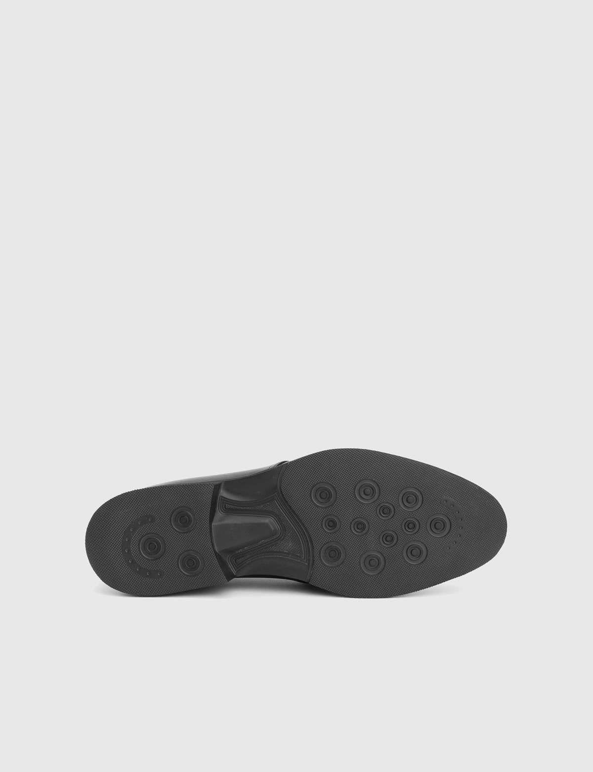 Rodrigo Black Leather Men's Derby Shoe