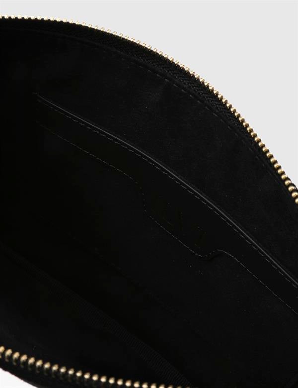 Roussillion Black Suede Leather Women's Handbag