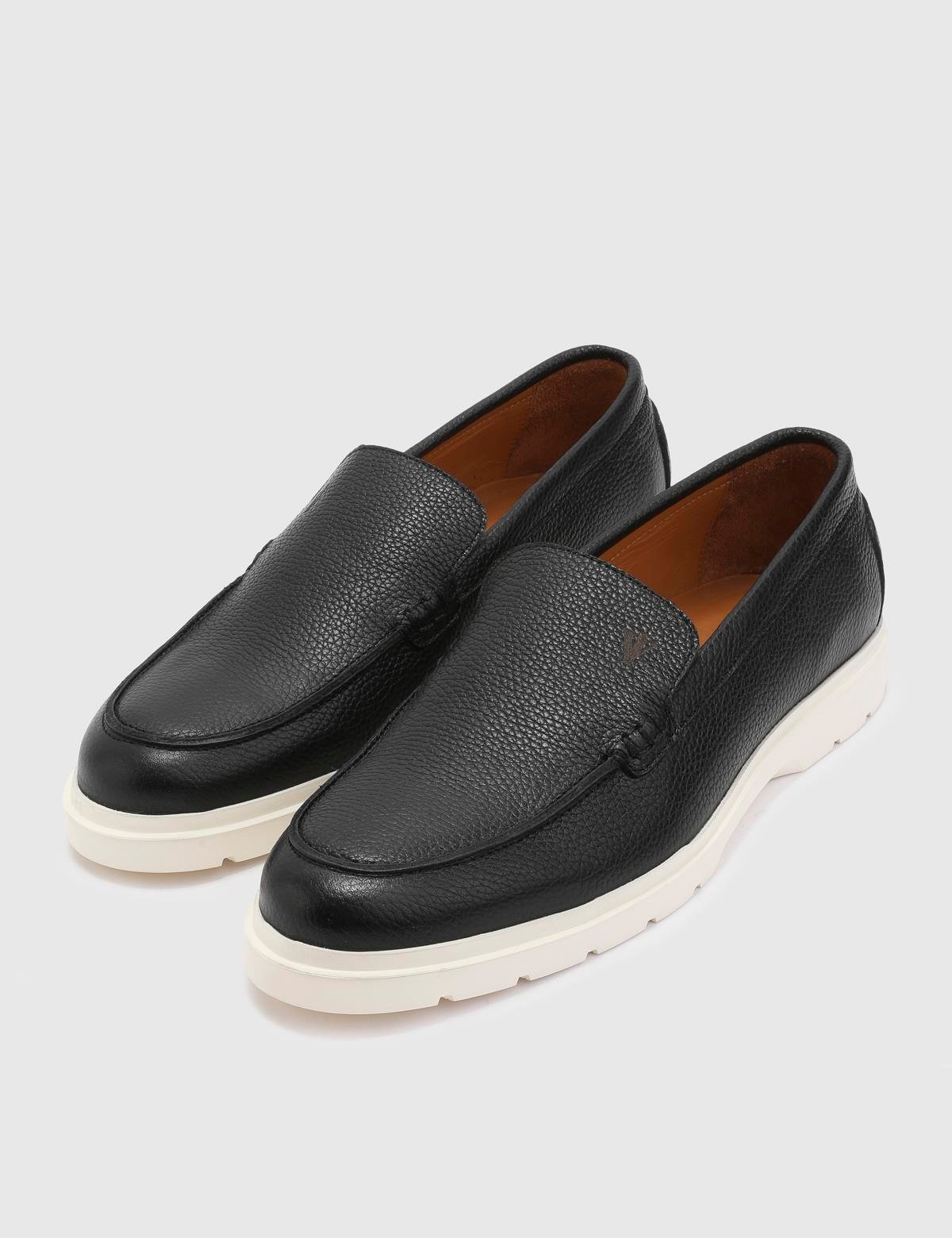 Roy Black Deer Leather Men's Loafer