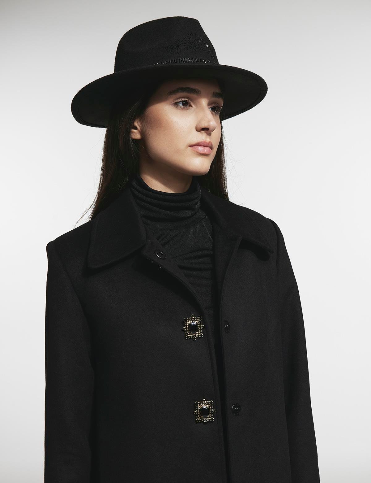 Rudny Black Women's Coat
