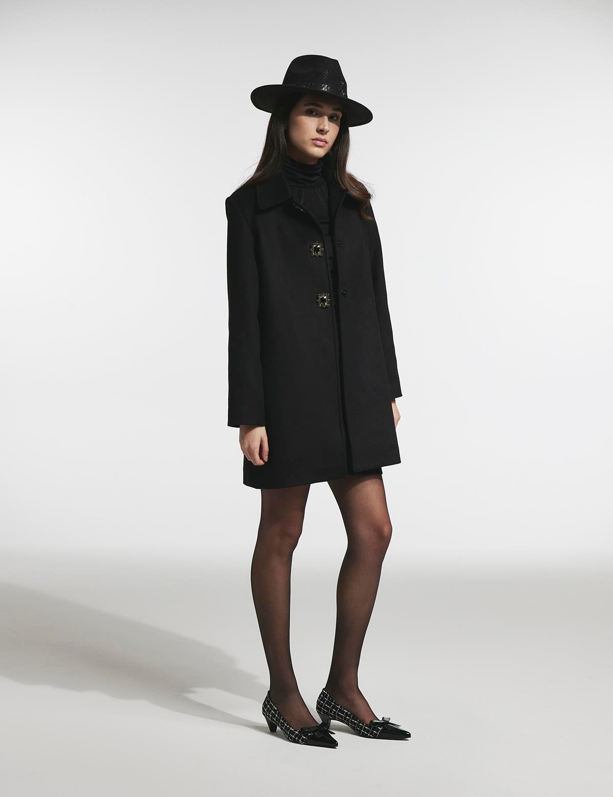 Rudny Black Women's Coat