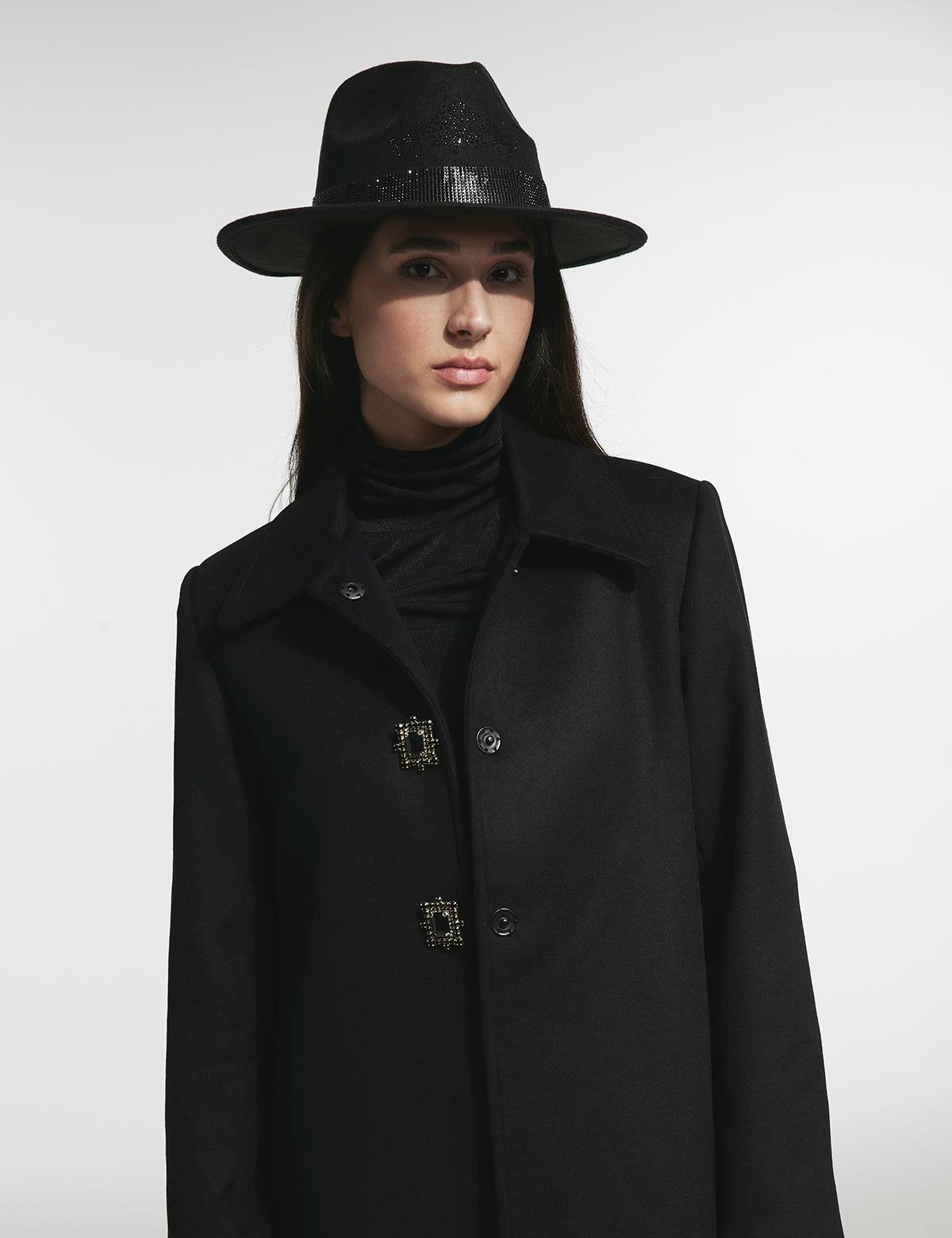Rudny Black Women's Coat