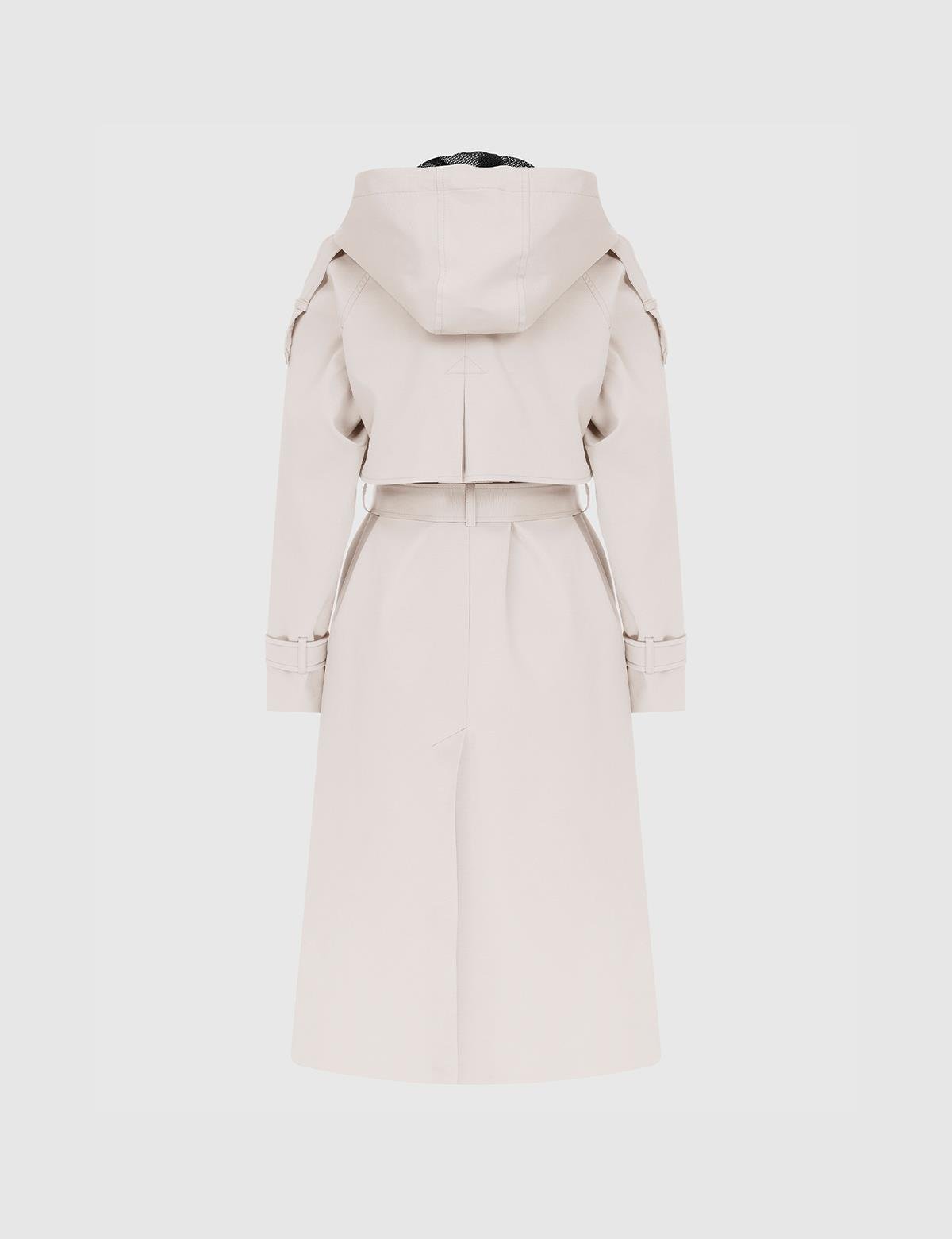 Savino Beige Women's Trench Coat