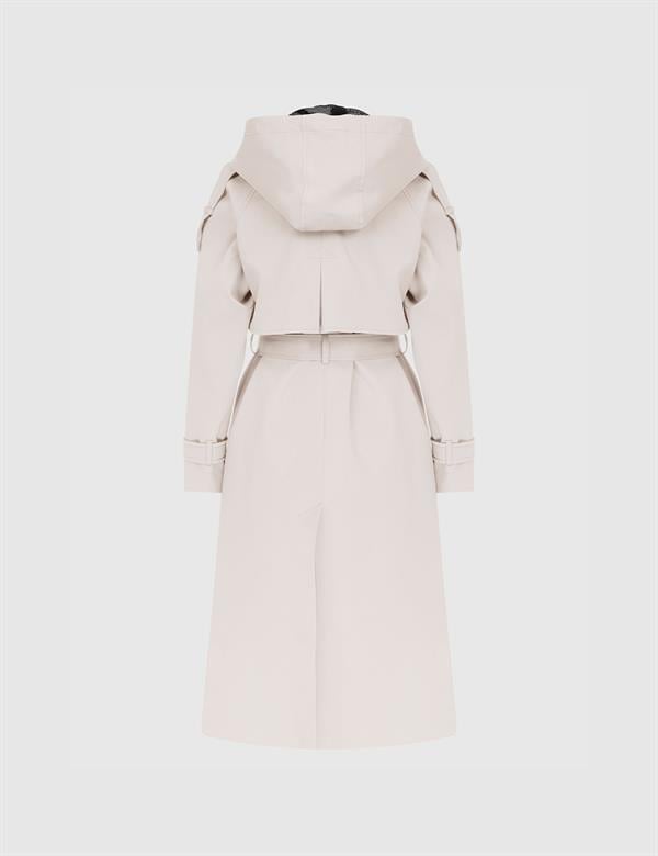 Savino Beige Women's Trench Coat