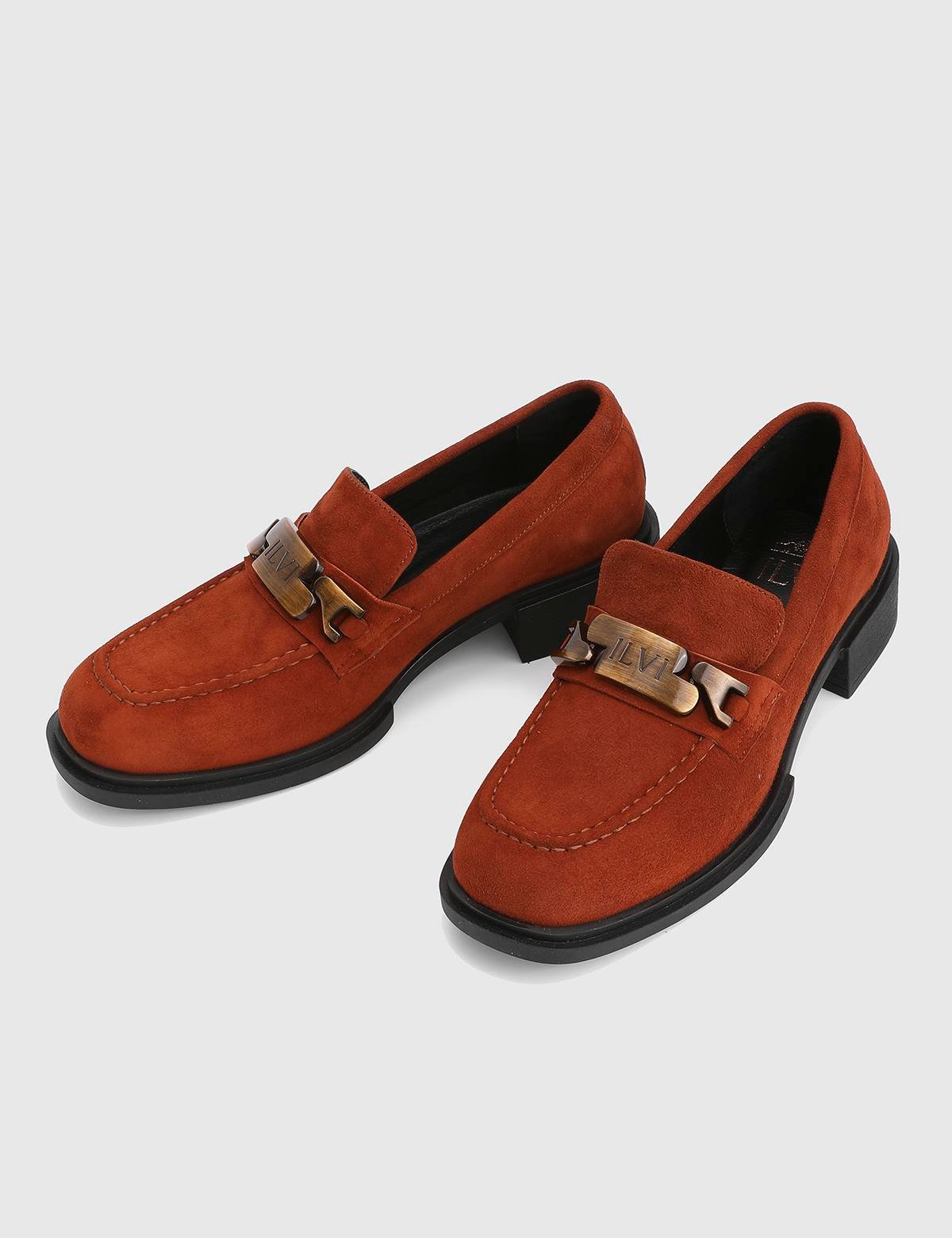 Sementa Saddle Brown Suede Leather Women's Loafer