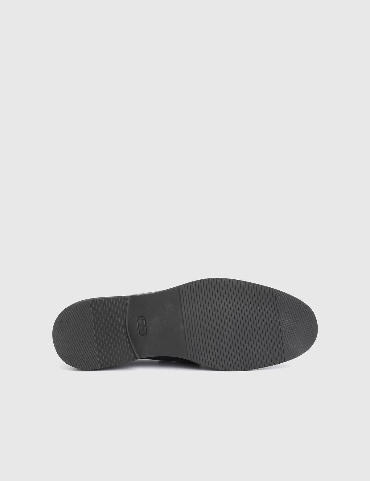 Spiro Navy Blue Printed Leather Men's Loafer