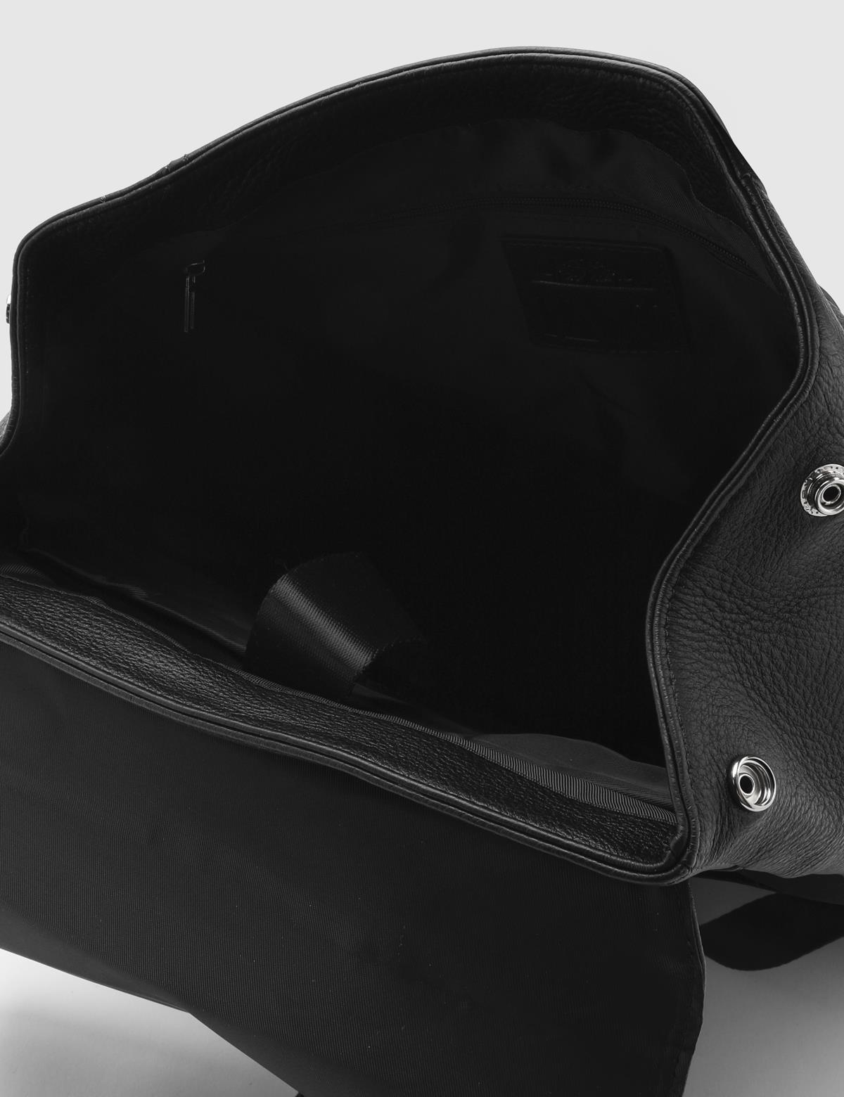 Sven Rucksack für Herren aus schwarzem Leder