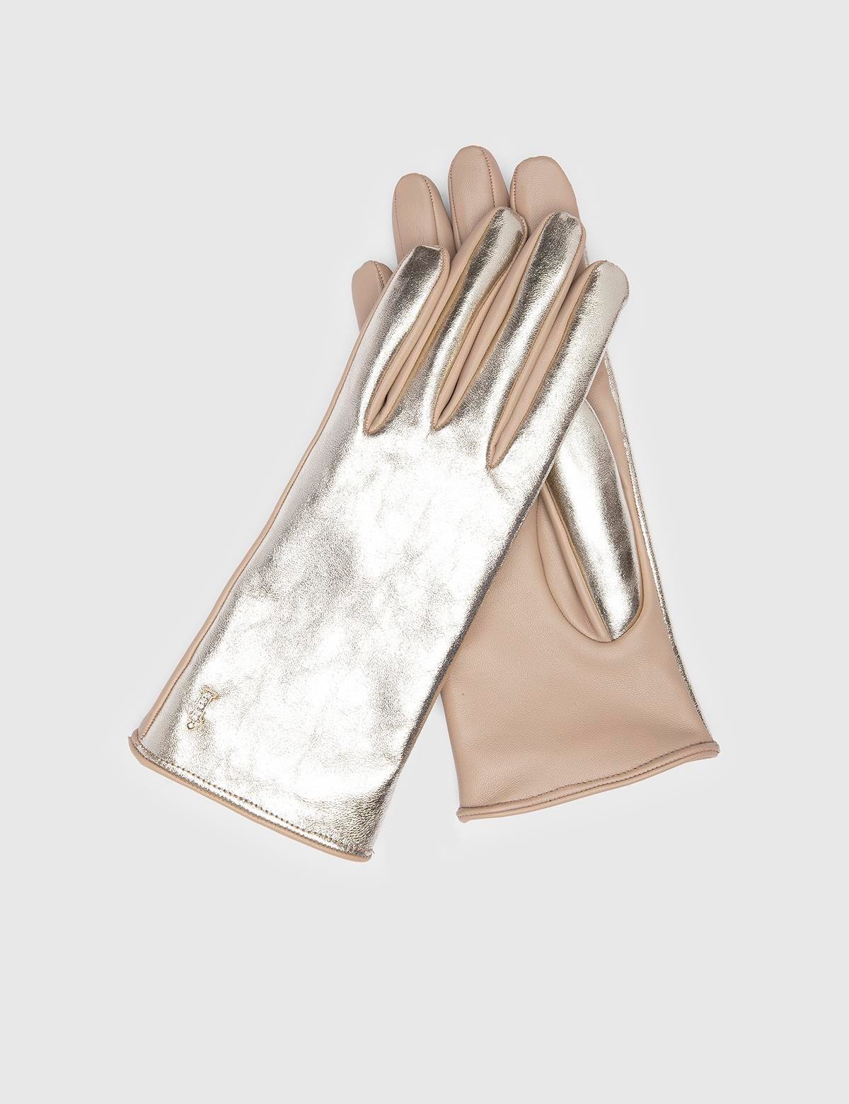 Swanson Gold-Beige Women's Leather Gloves