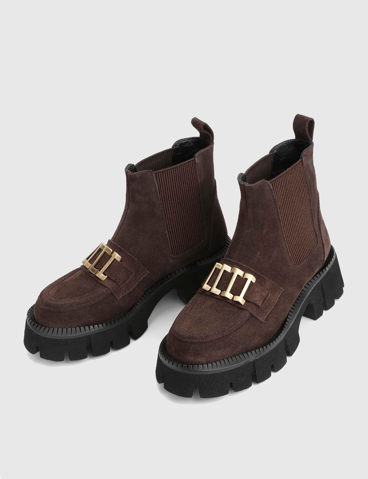 Tasya Brown Leather Women's Boot