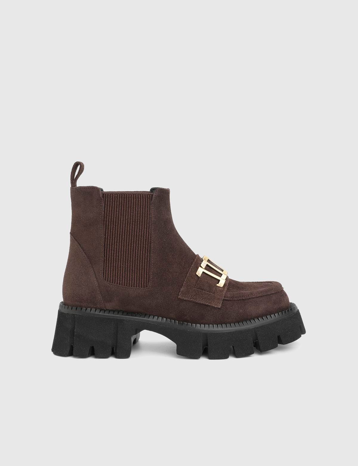 Tasya Brown Leather Women's Boot