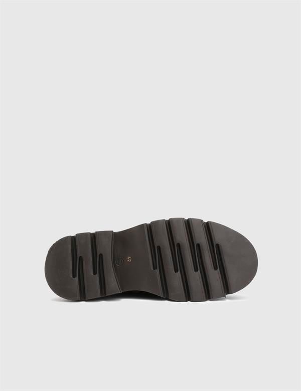 Tevez Brown Suede Leather Men's Loafer
