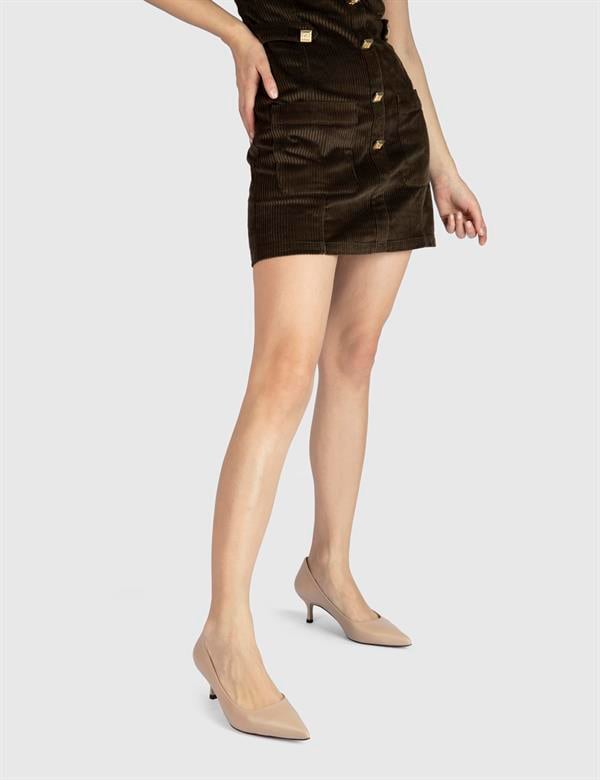 Tromso Beige Leather Women's Pump