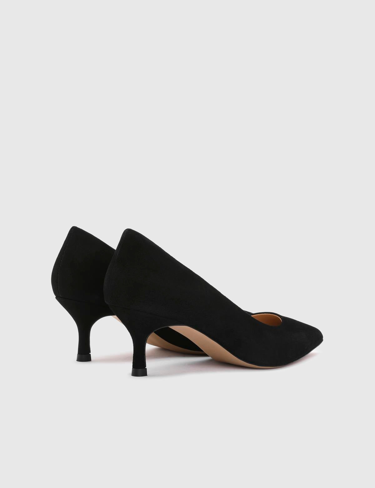 Tromso Black Suede Leather Women's Pump
