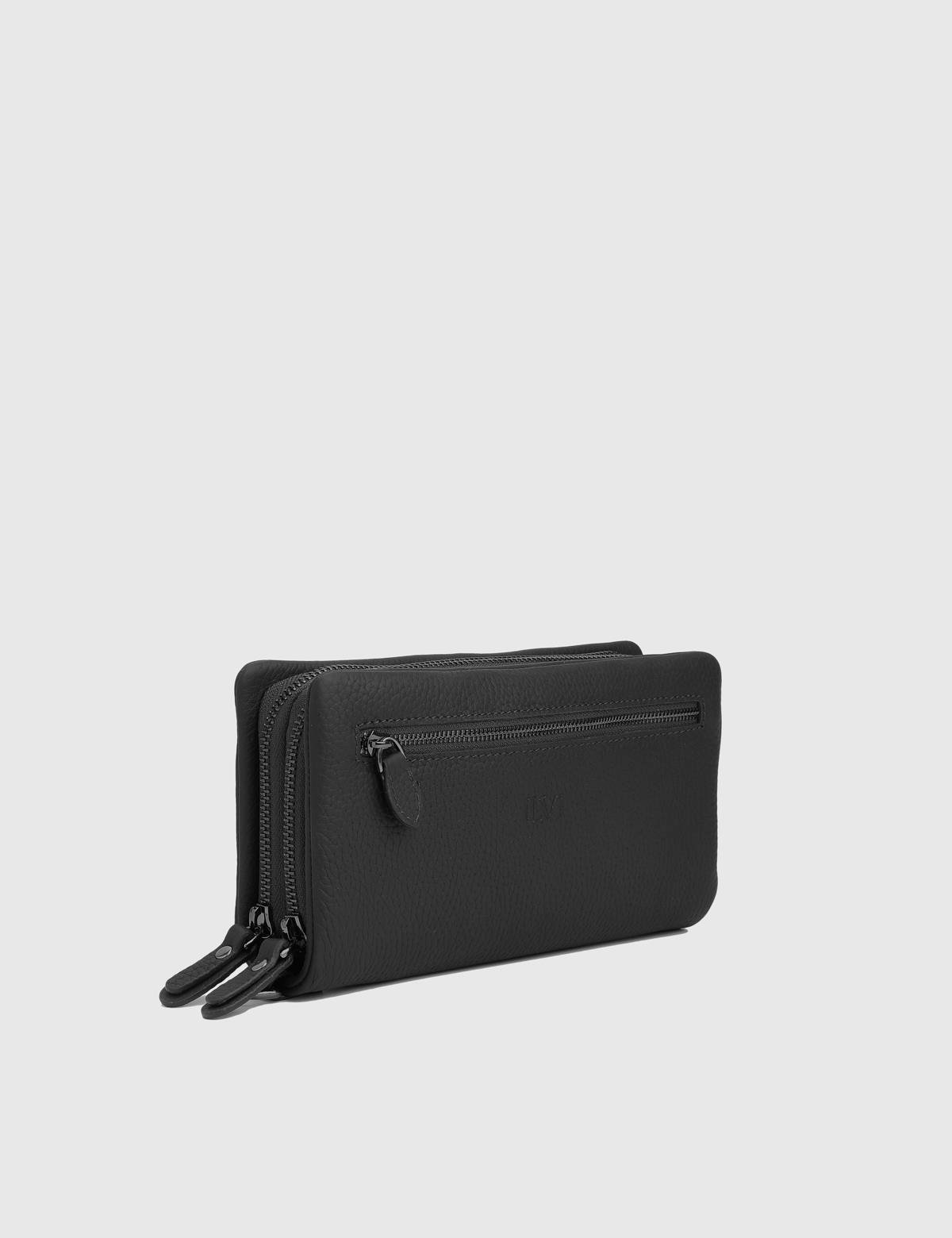 Trujilo Black Floater Leather Men's Handbag