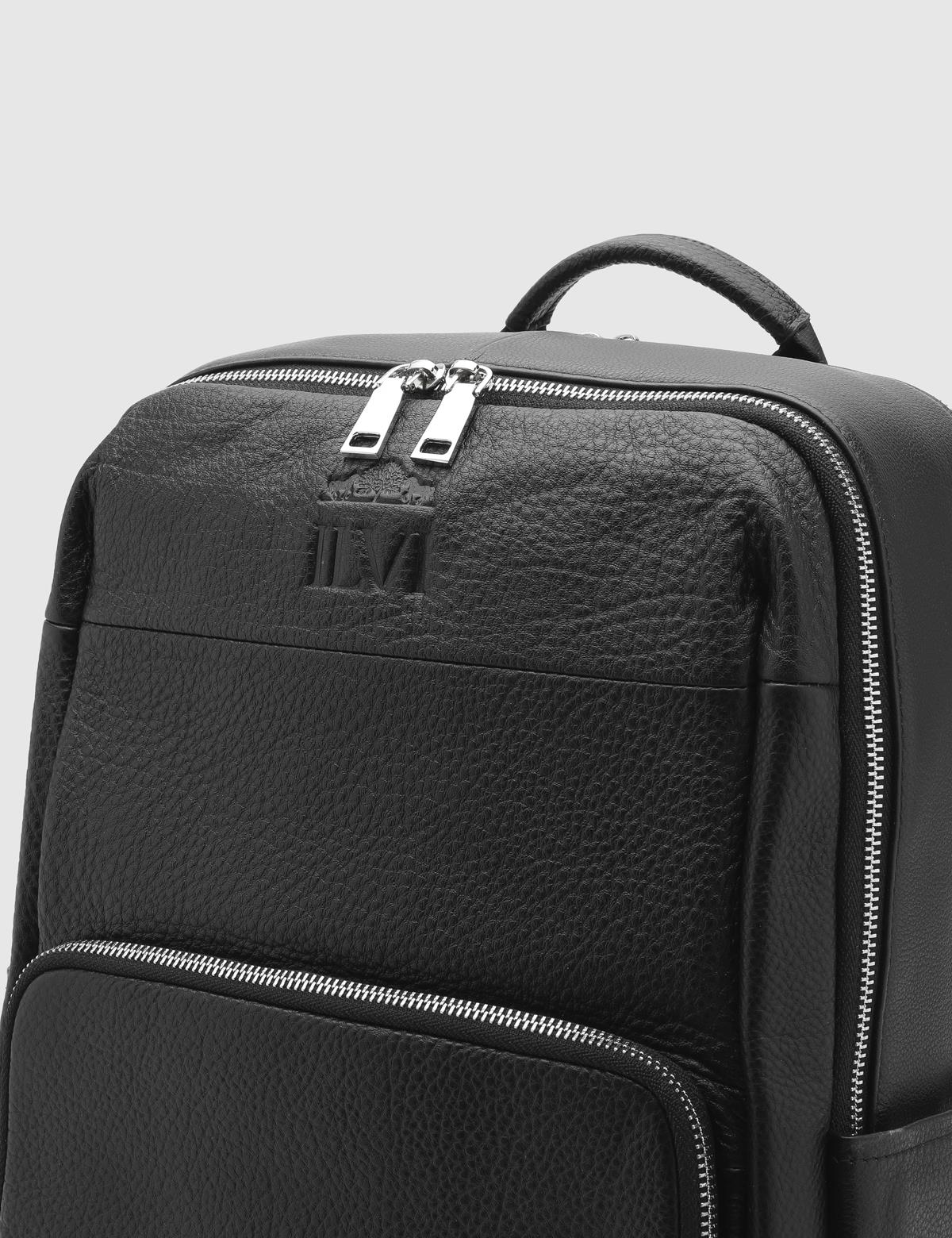 Tyler Black Leather Men's Backpack