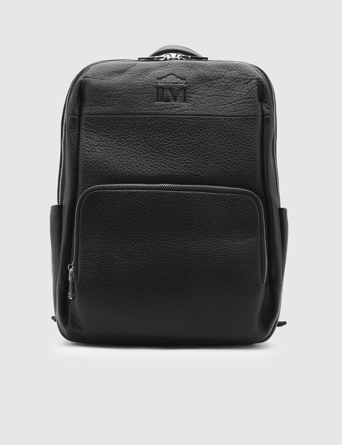 Tyler Black Leather Men's Backpack