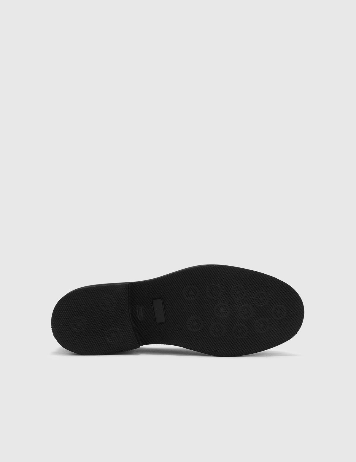 Uppsala Black Leather Men's Loafer