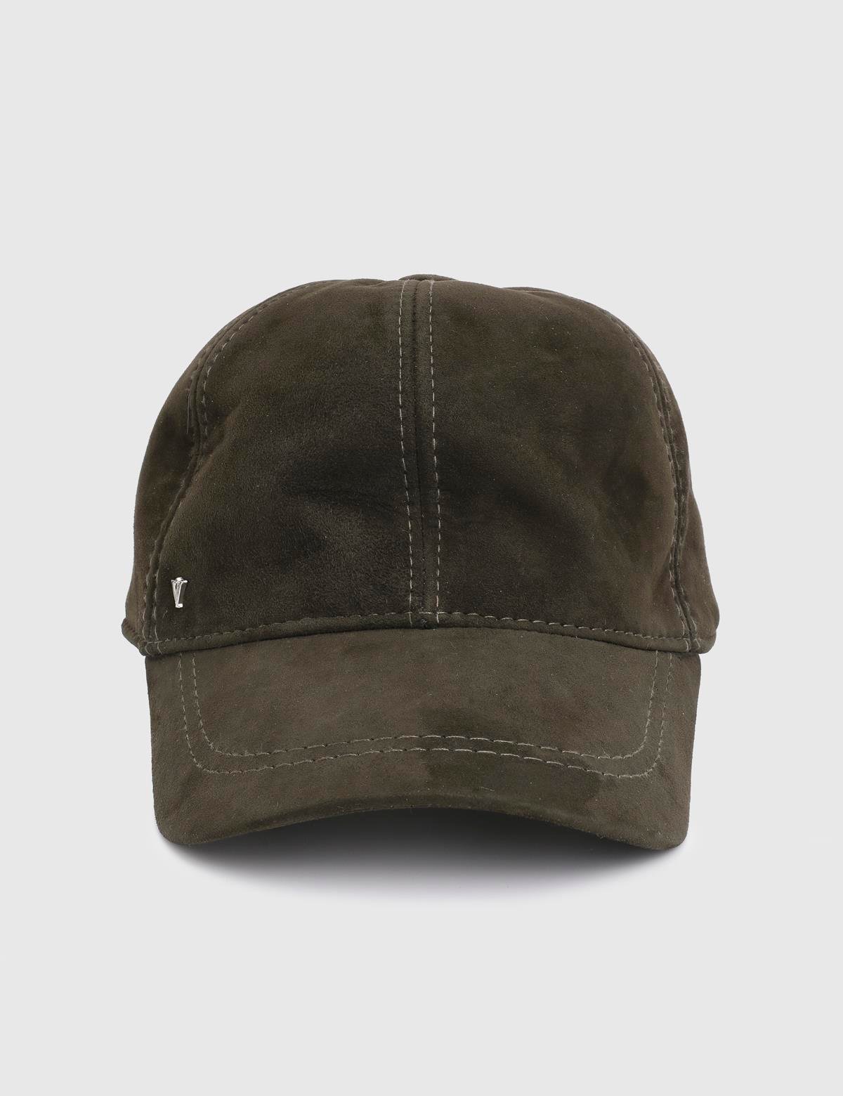 Valguri Green Unisex Suede Leather Cap