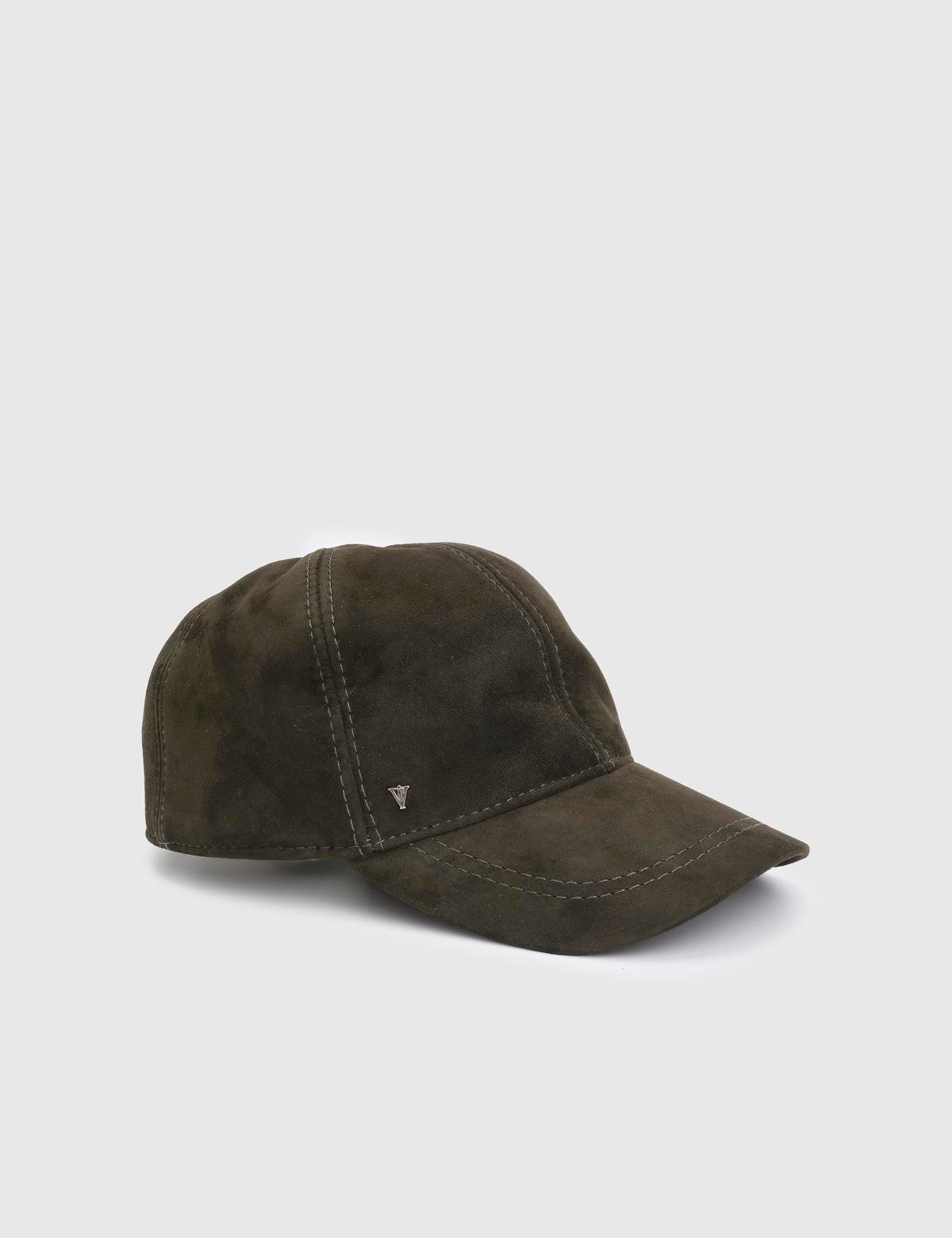 Valguri Green Unisex Suede Leather Cap