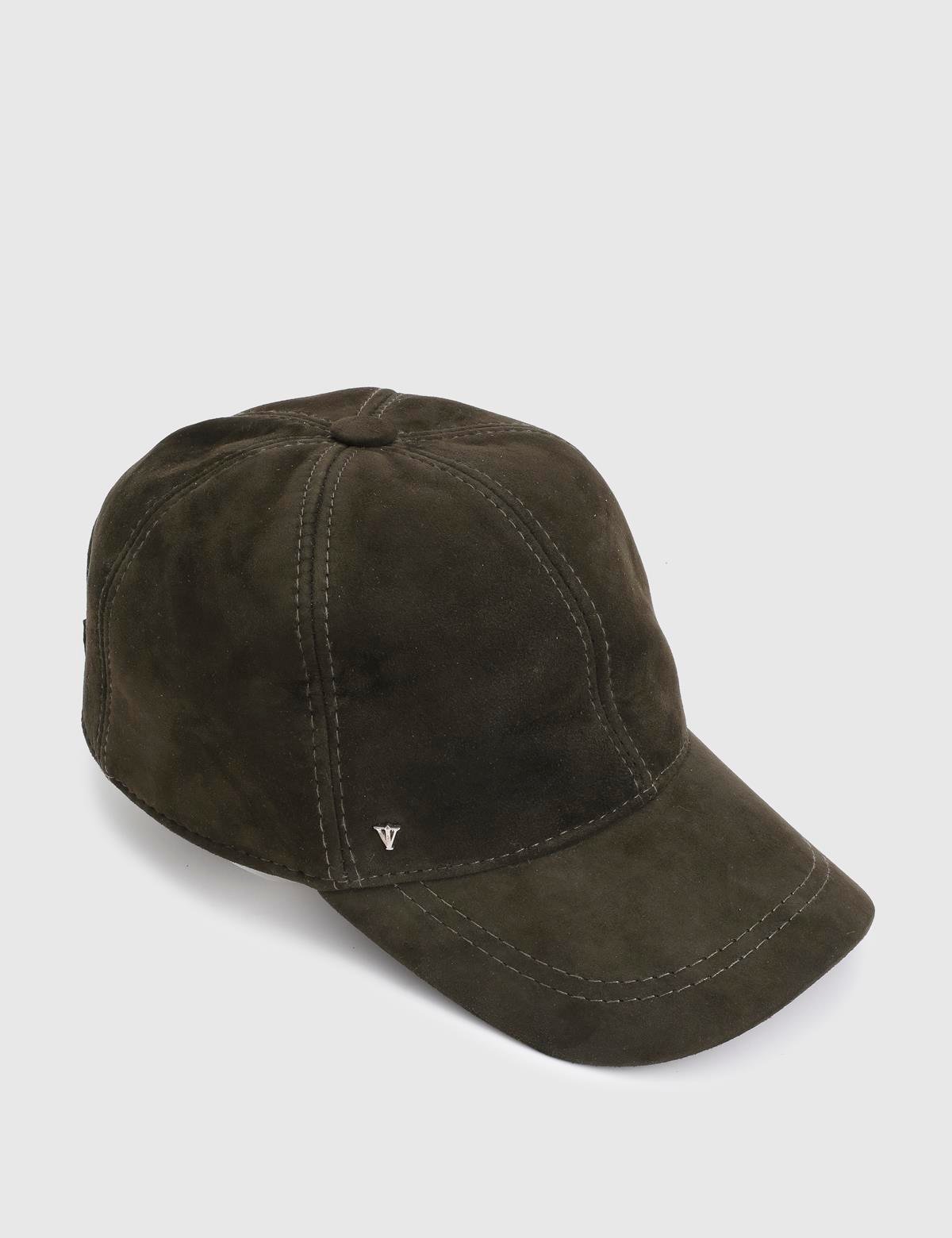 Valguri Green Unisex Suede Leather Cap