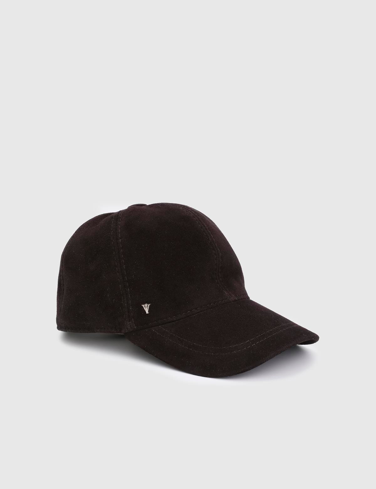 Valguri Purple Unisex Suede Leather Cap