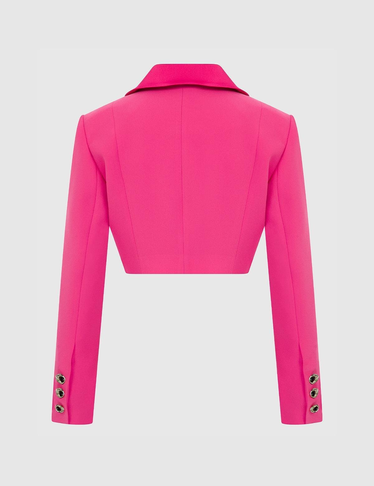 Vian Pink Women's Crop Jacket