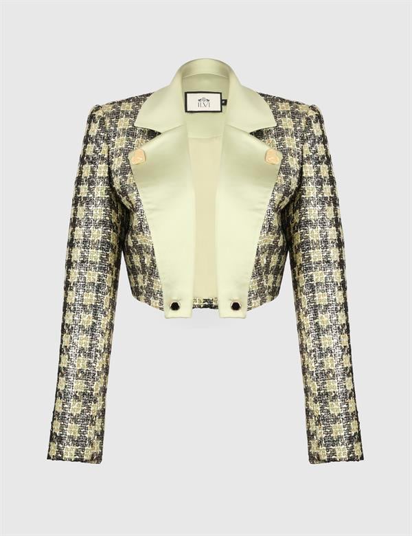 Vian Green Women's Crop Jacket