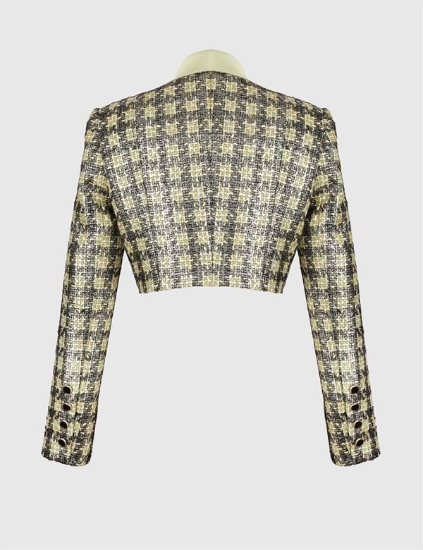 Vian Green Women's Crop Jacket
