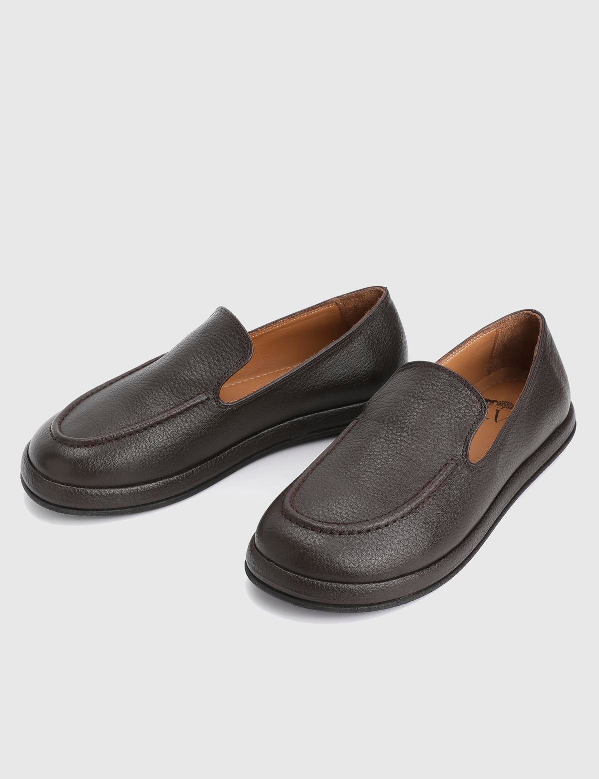 Vili Brown Floater Leather Women's Loafer