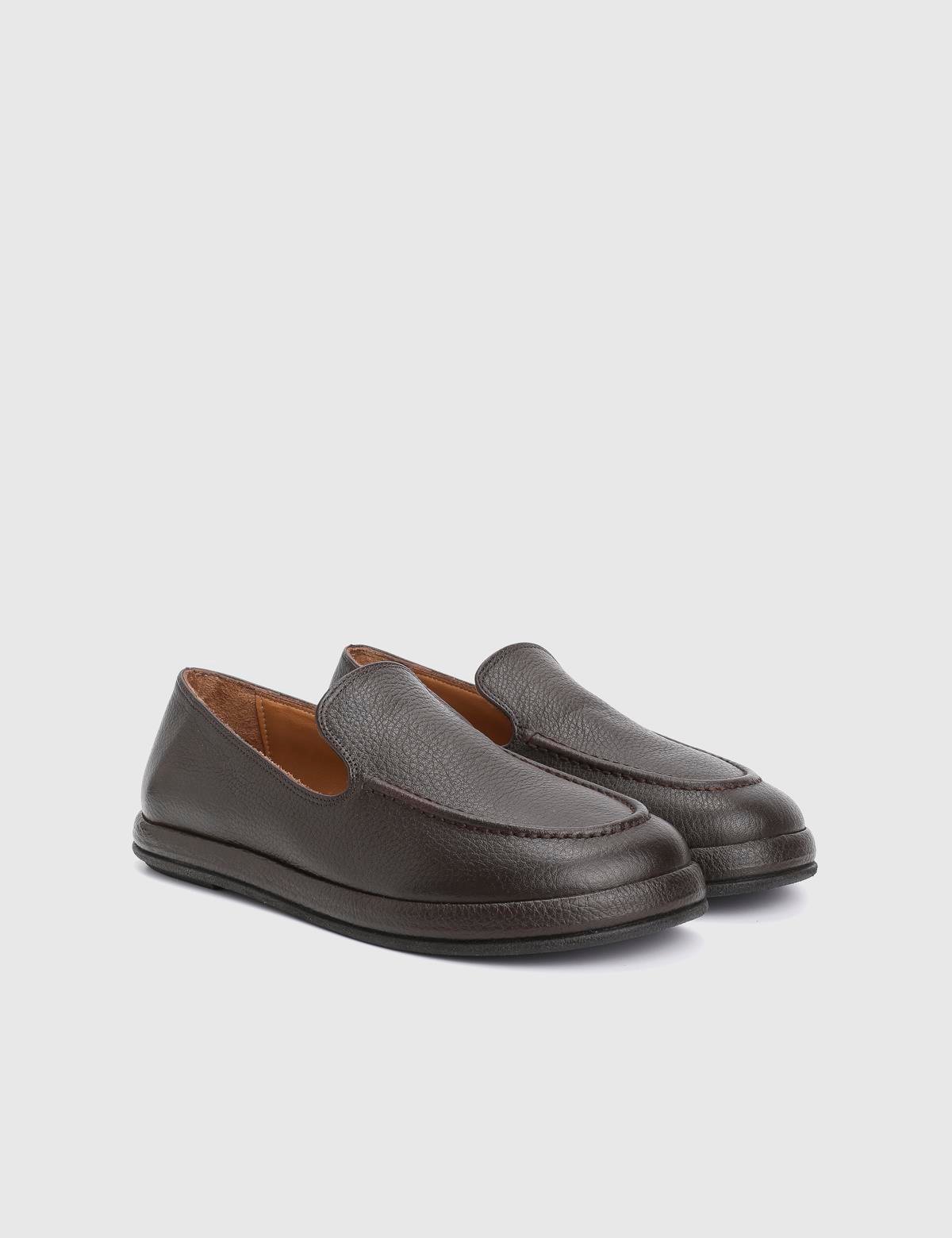 Vili Brown Floater Leather Women's Loafer