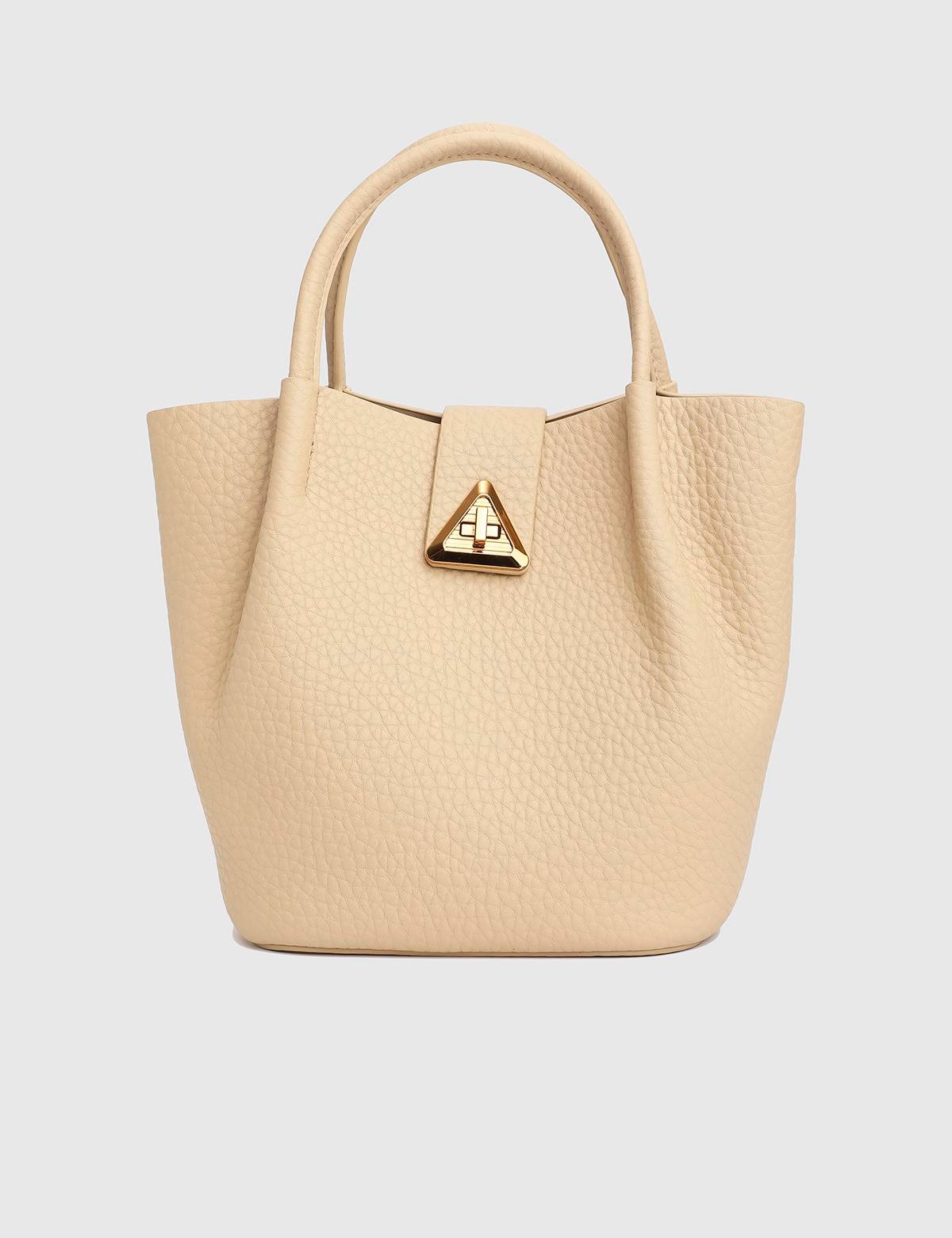 Vitorio Beige Women's Handbag