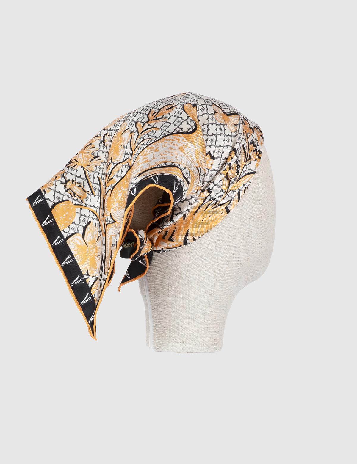 Willamar Mustard Silk Twill Women's Bandana