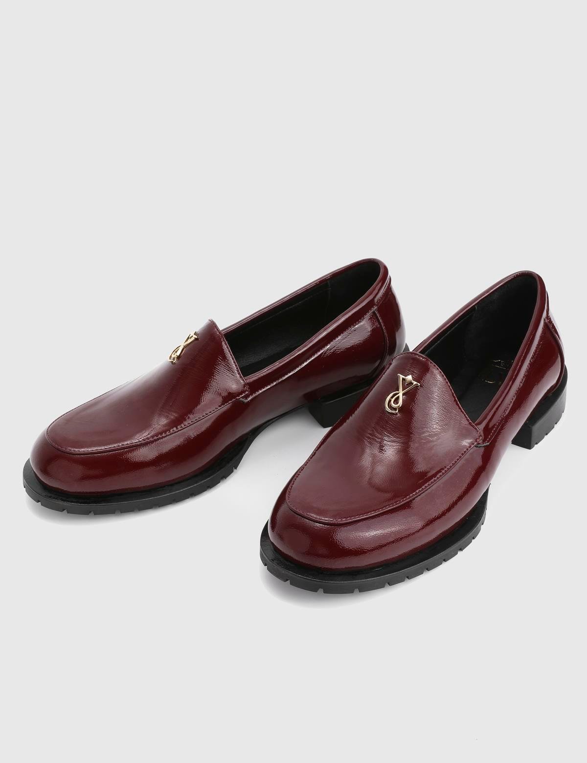 Wing Burgundy Patent Leather Women's Loafer