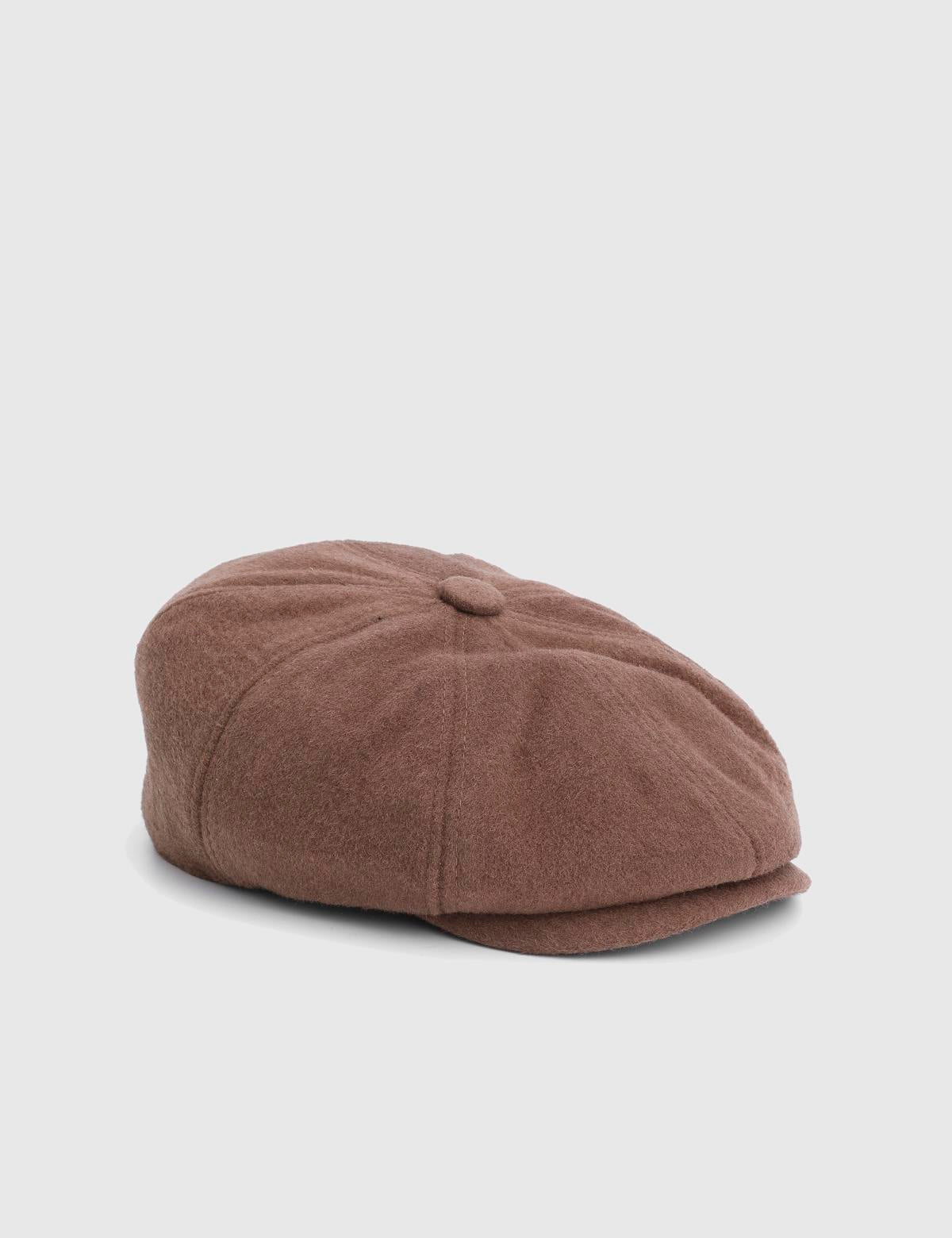 Wolter Brown Men's Fabric Flat Cap