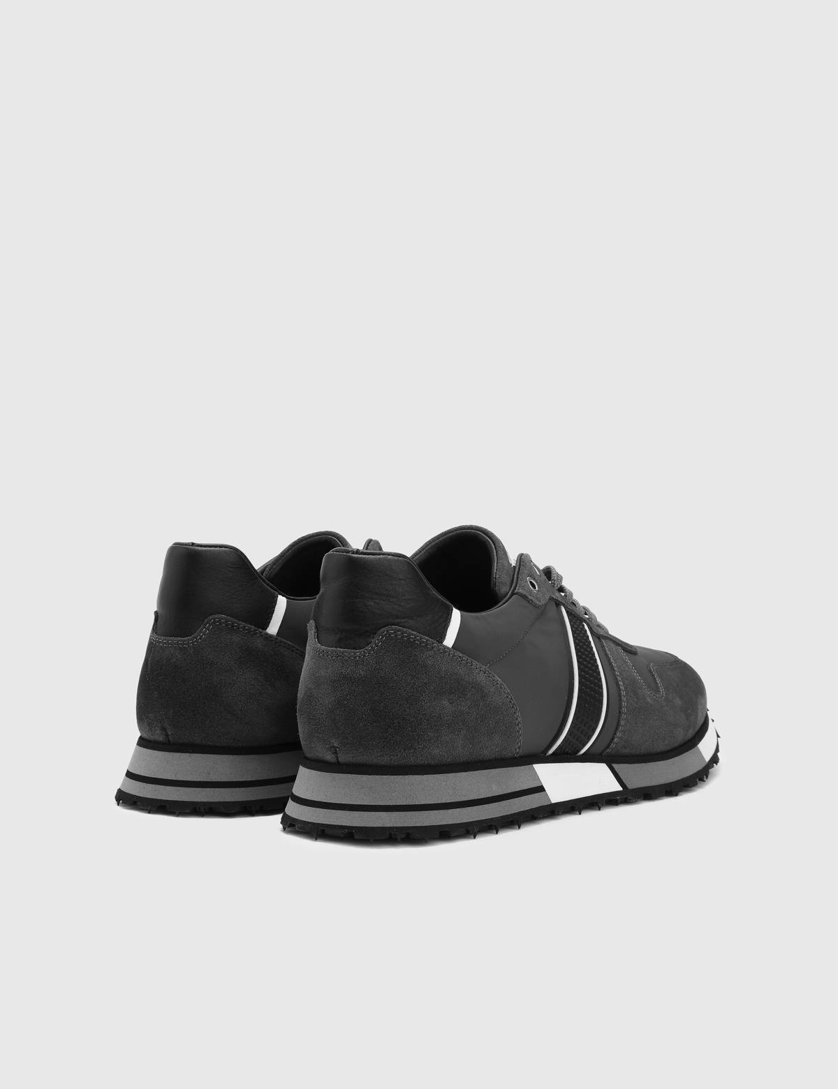 Wout Grey Suede Leather Men's Sneaker