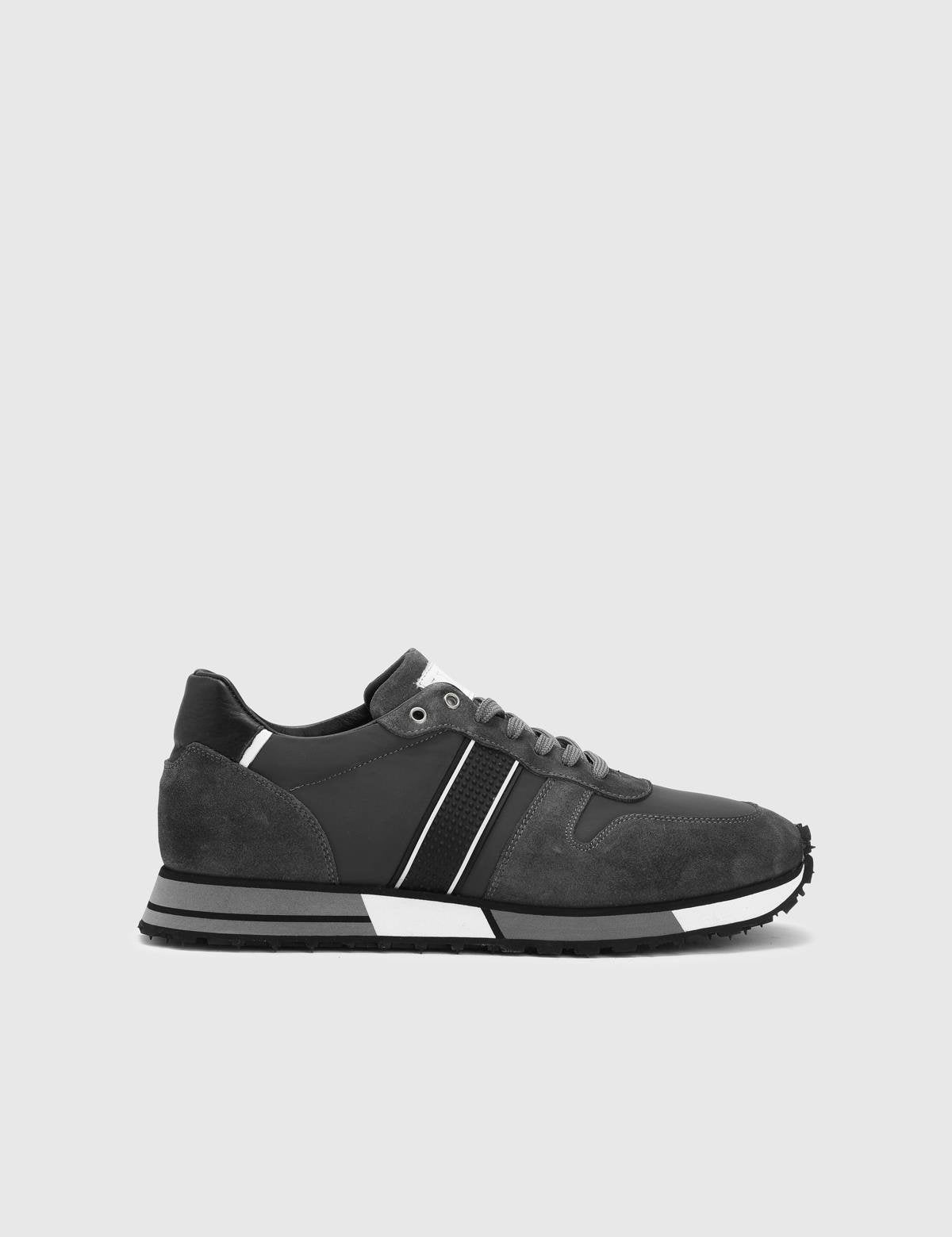 Wout Grey Suede Leather Men's Sneaker