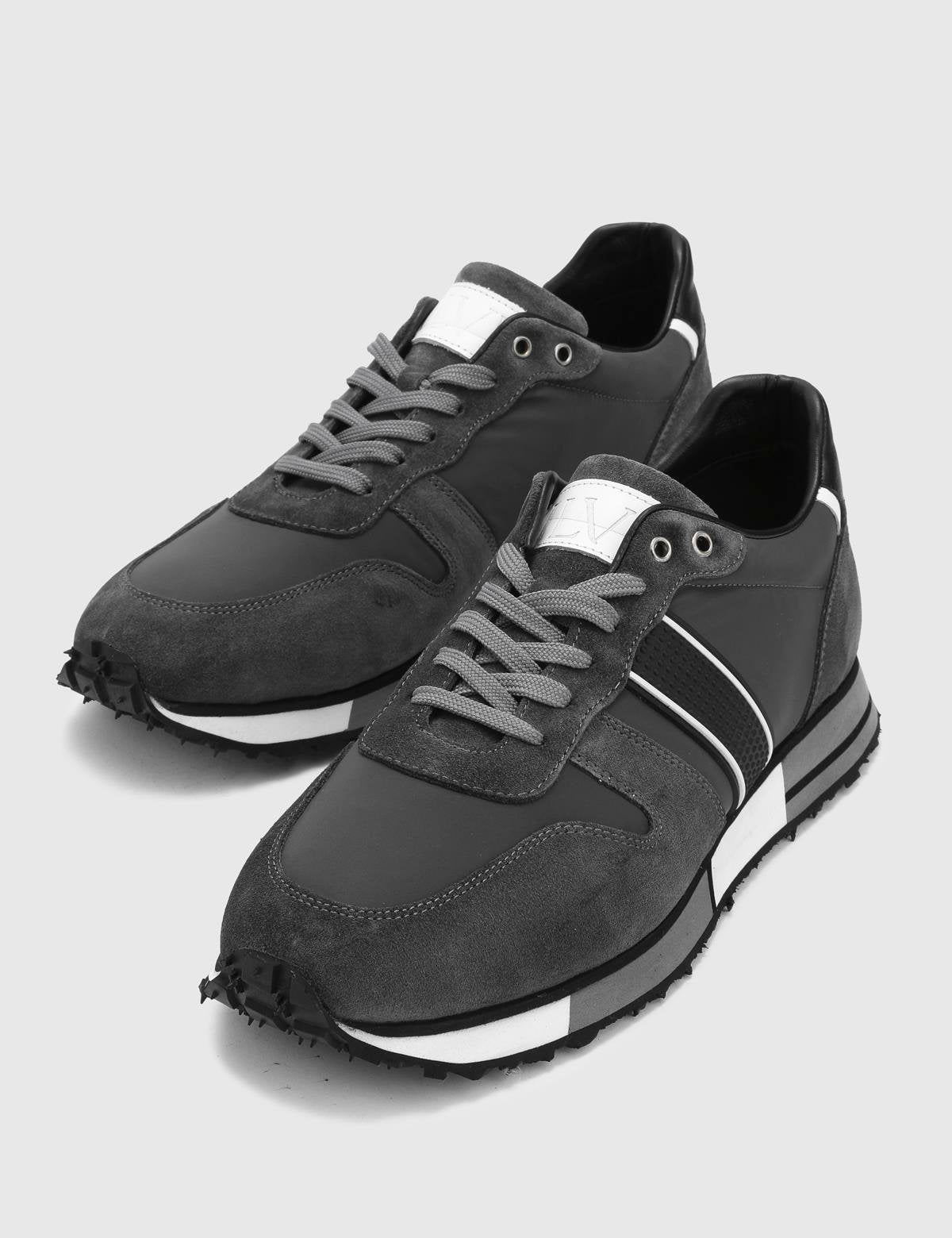 Wout Grey Suede Leather Men's Sneaker