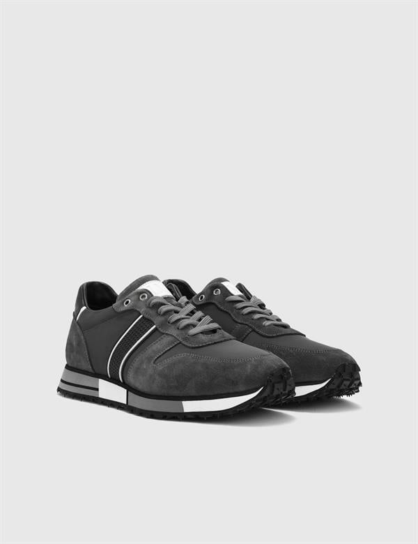 Wout Grey Suede Leather Men's Sneaker