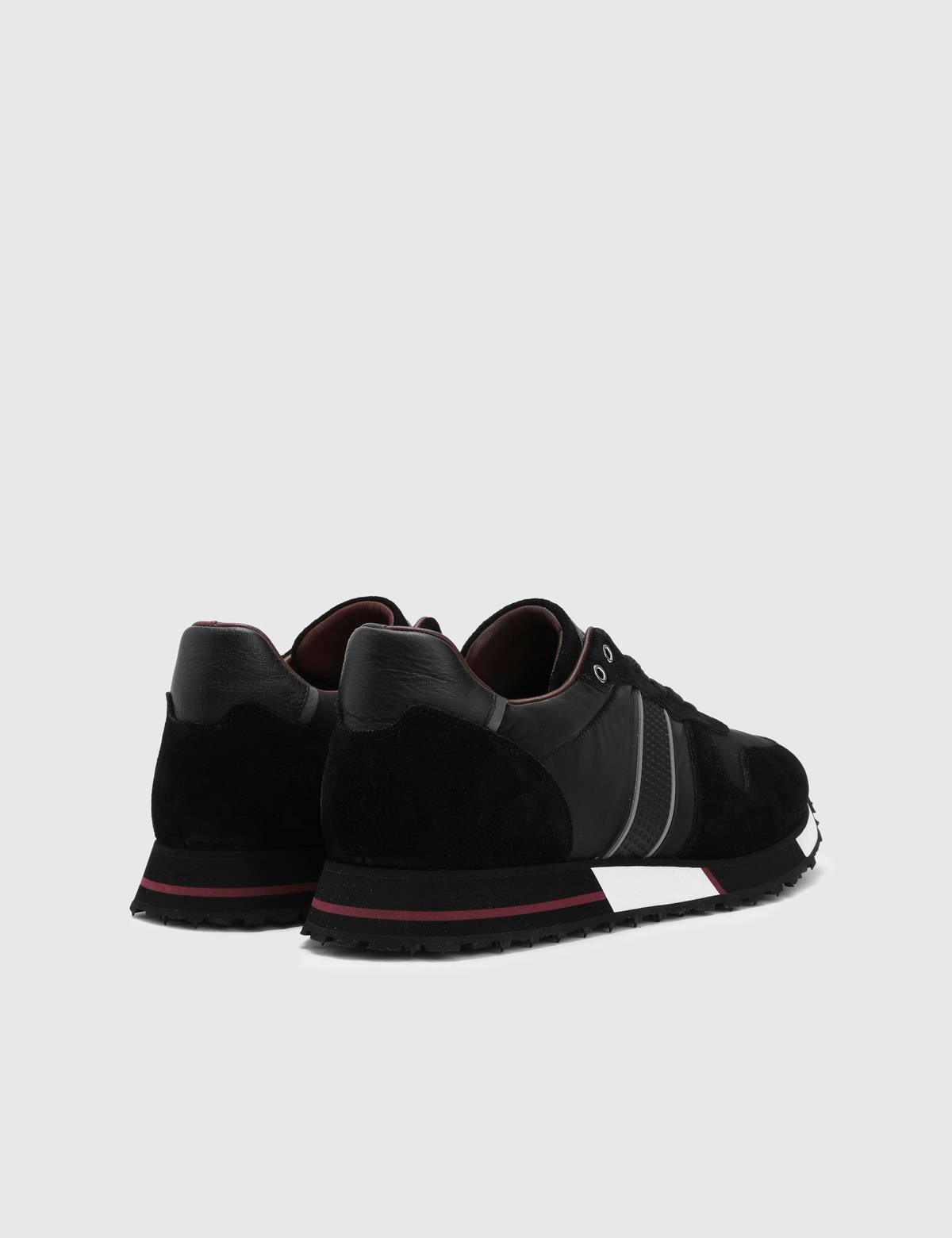 Wout Black Suede Leather Men's Sneaker