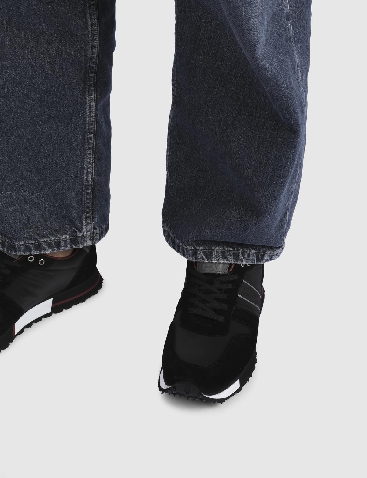 Wout Black Suede Leather Men's Sneaker