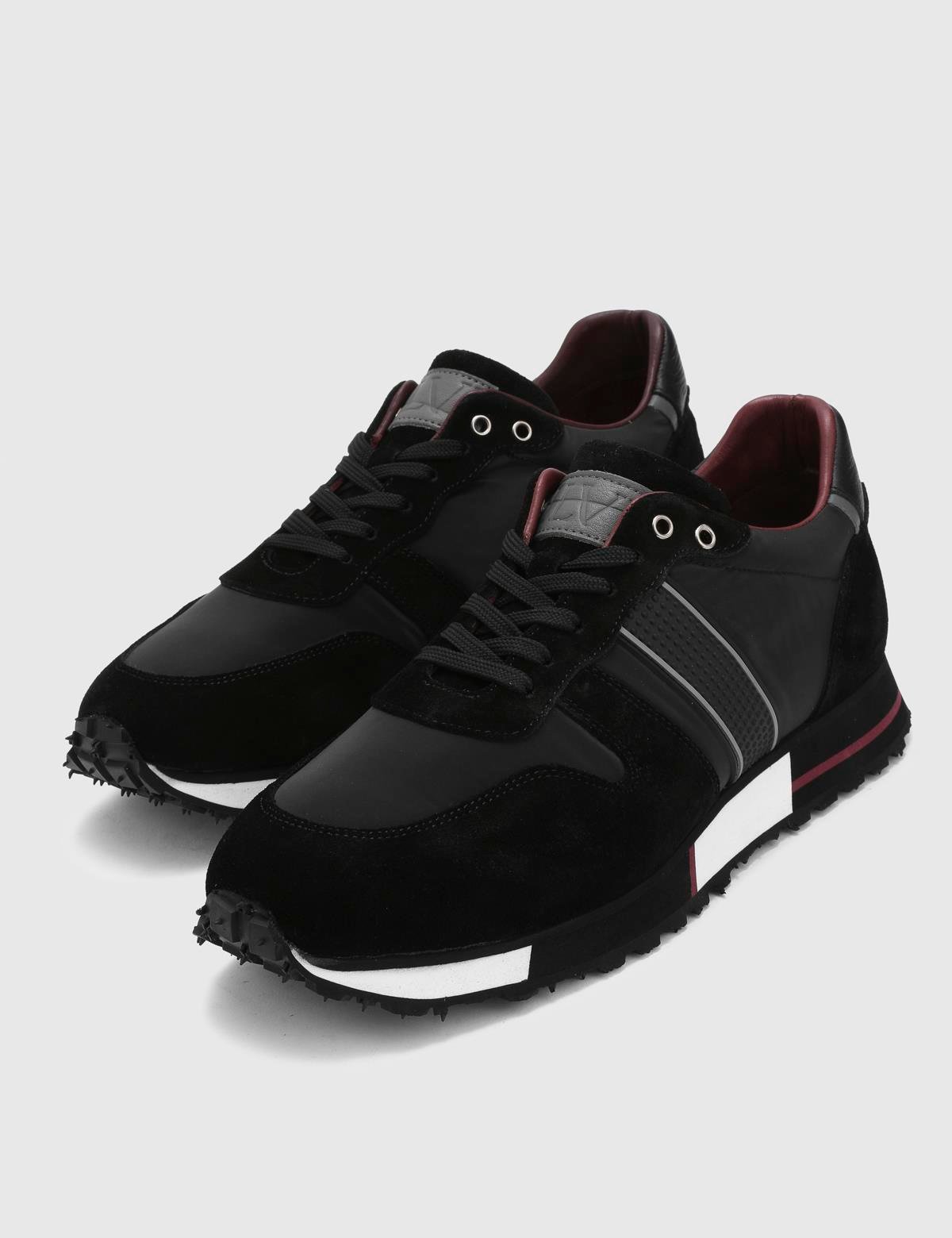 Wout Black Suede Leather Men's Sneaker
