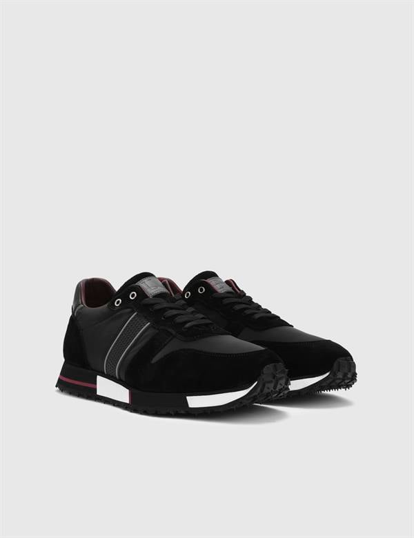Wout Black Suede Leather Men's Sneaker