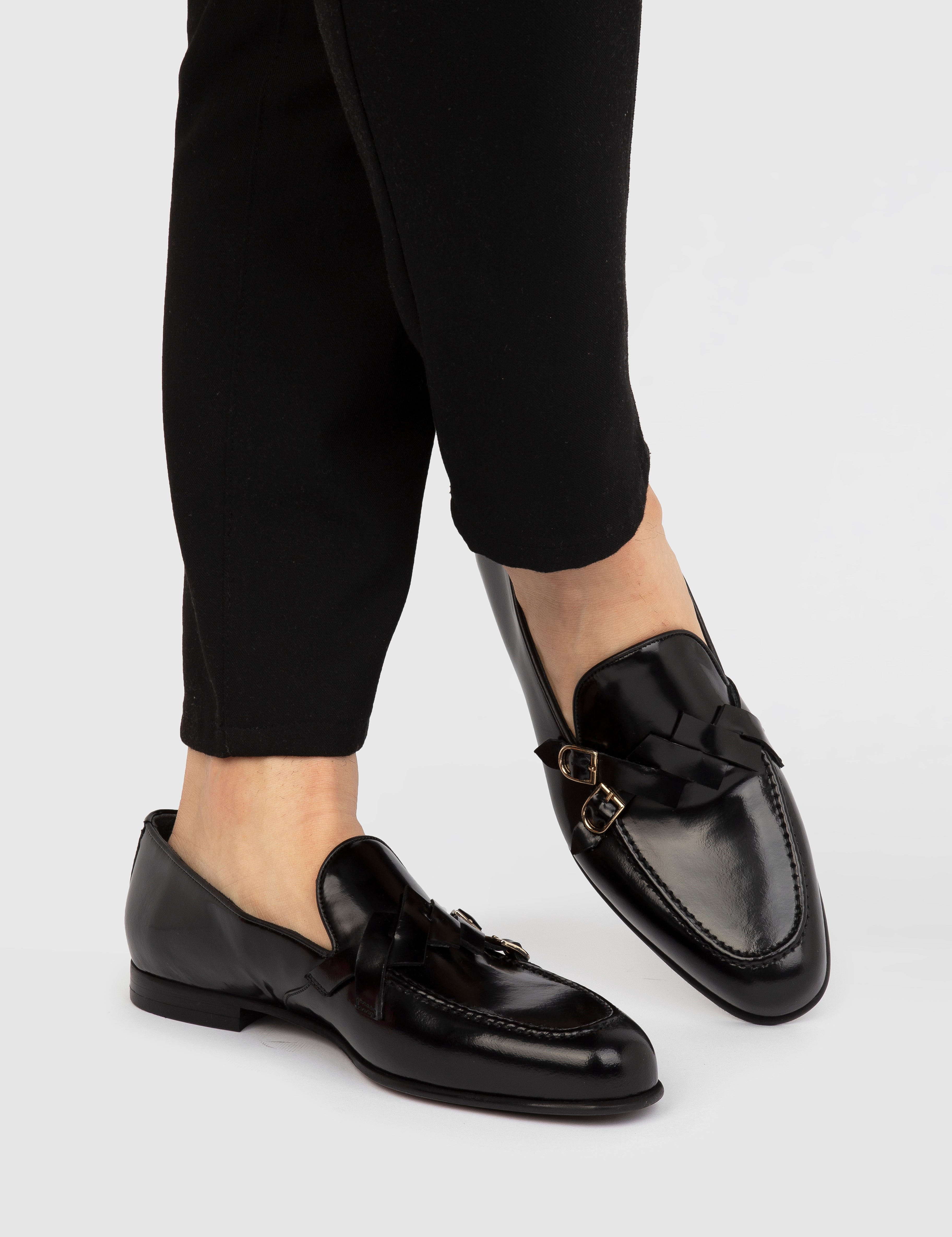 Conroy Herren-Loafer aus schwarzem Florentic-Leder