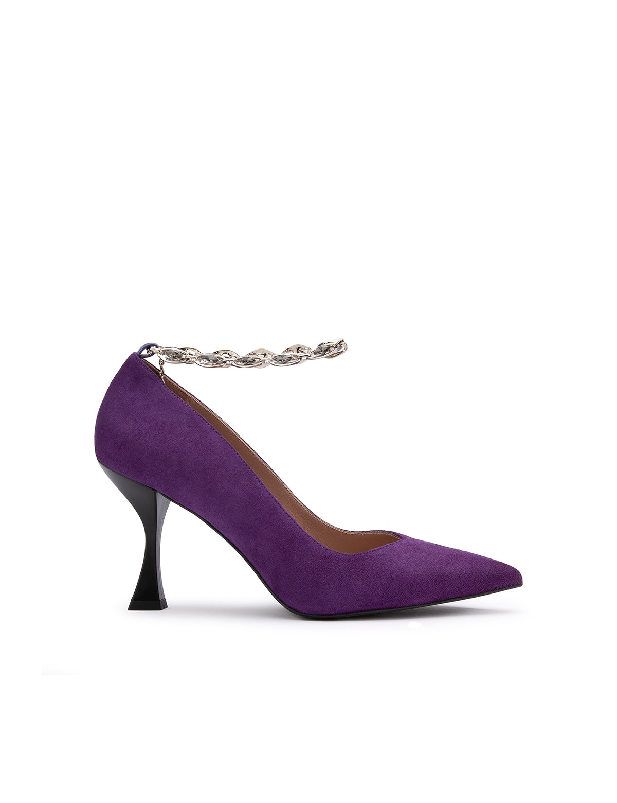 Halltor Lila Wildleder-Damenpumps