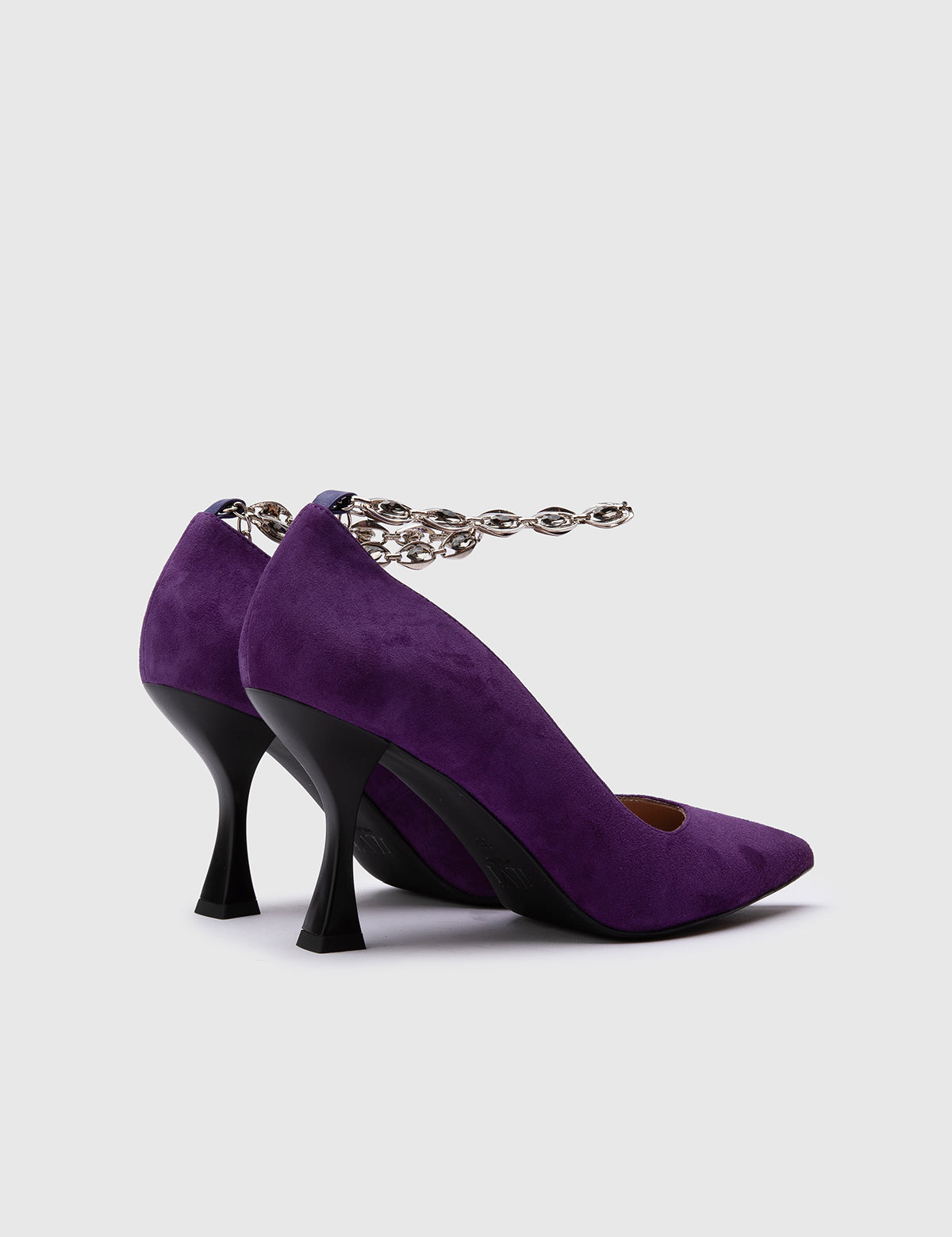 Halltor Lila Wildleder-Damenpumps