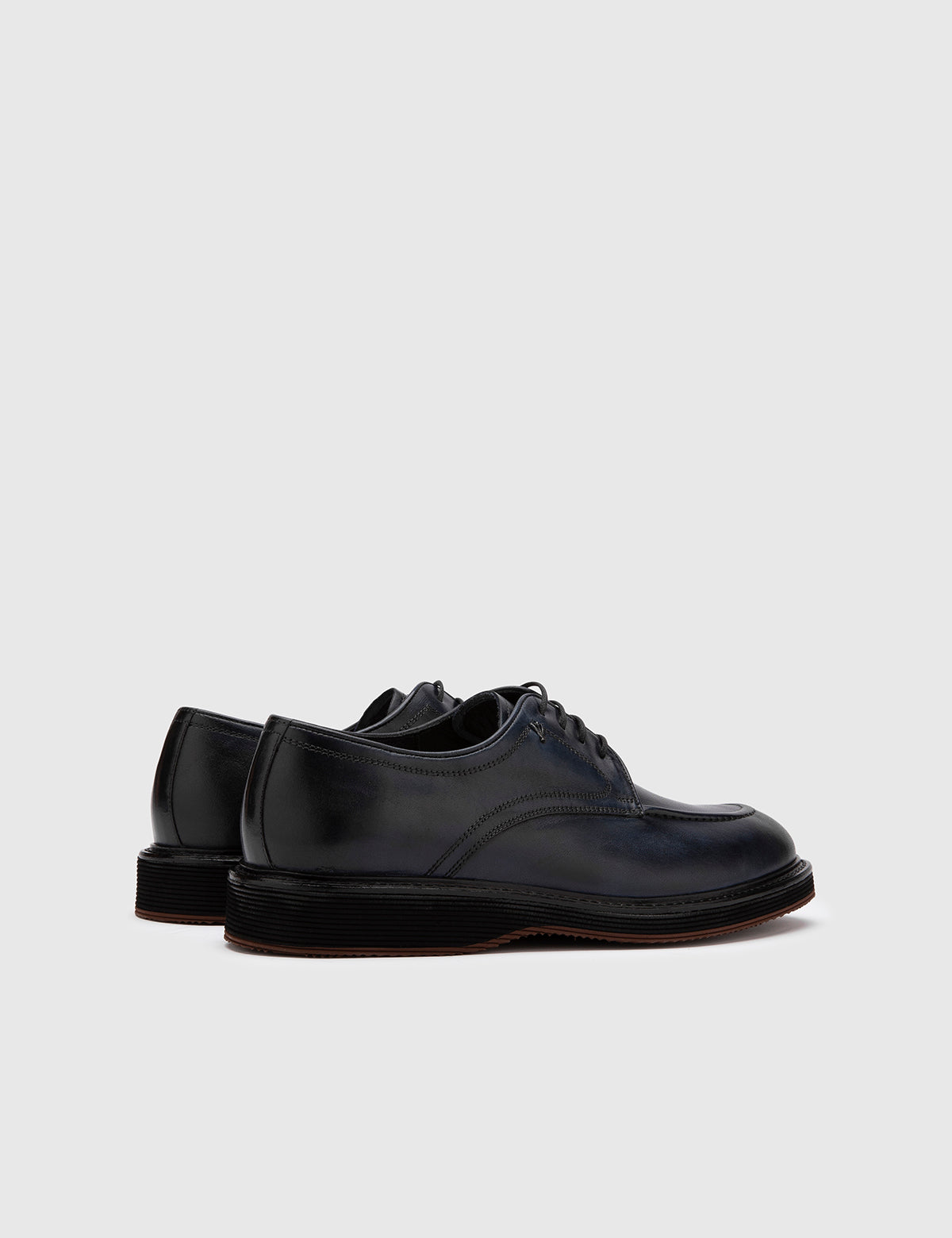 Hatia Navy Blue Leather Men's Daily Shoe